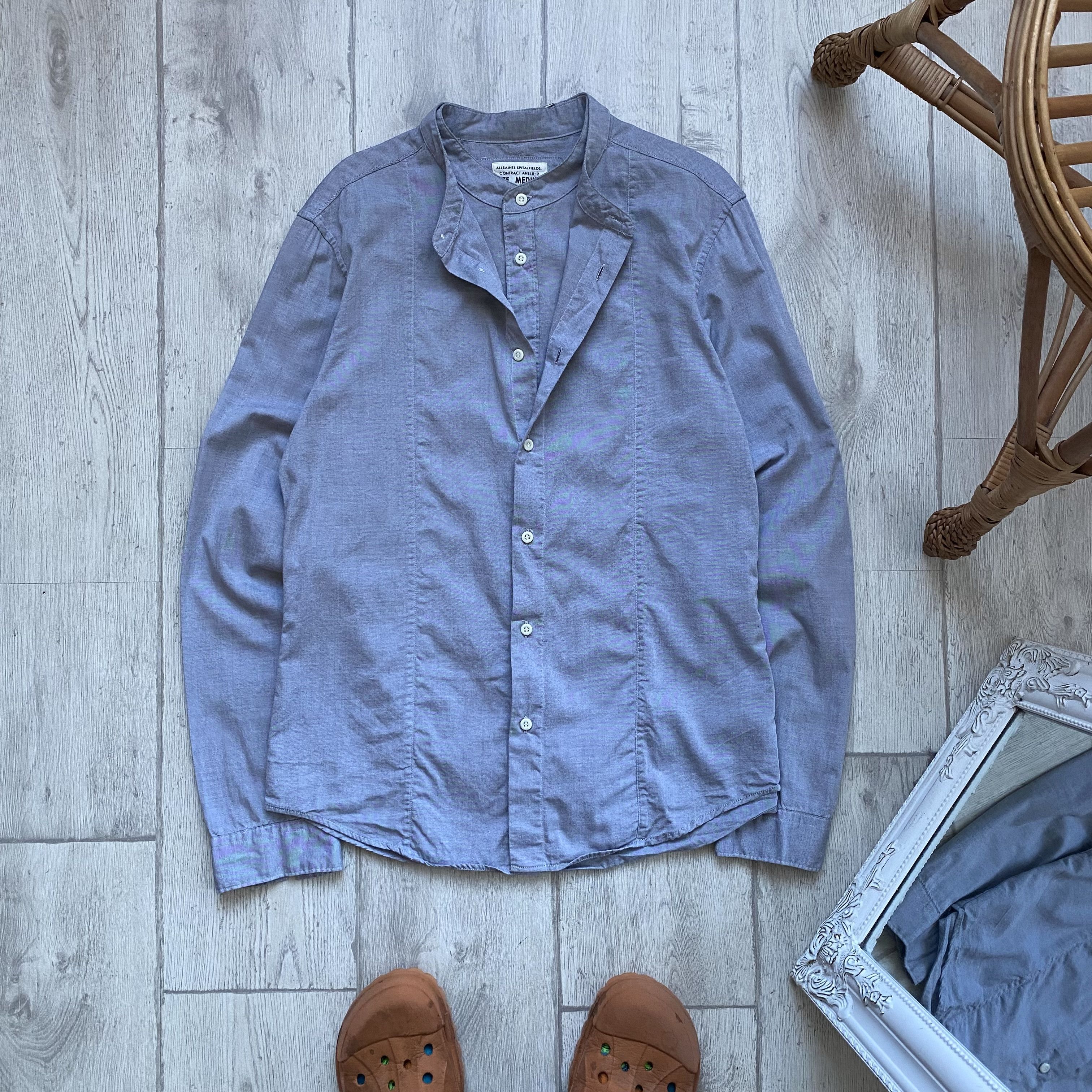 Allsaints ❗️ RARE AllSaints Redondo Luxury Long Sleeve ButtonUp Shirt Size US M / EU 48-50 / 2 - 1 Thumbnail