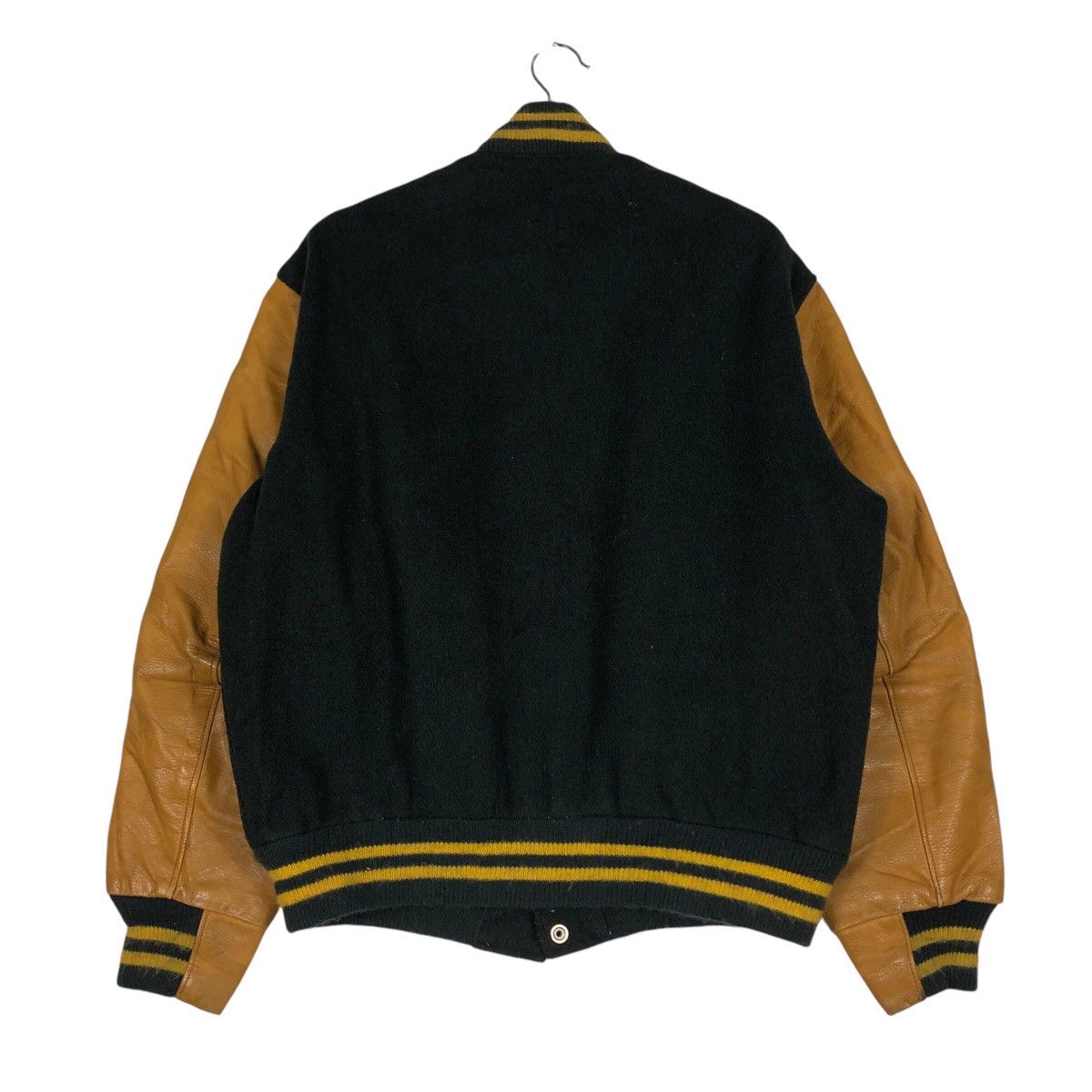 Golden Bear 📌Vintage Varsity Leather Jacket Golden Bear Made in Usa Size US L / EU 52-54 / 3 - 8 Thumbnail