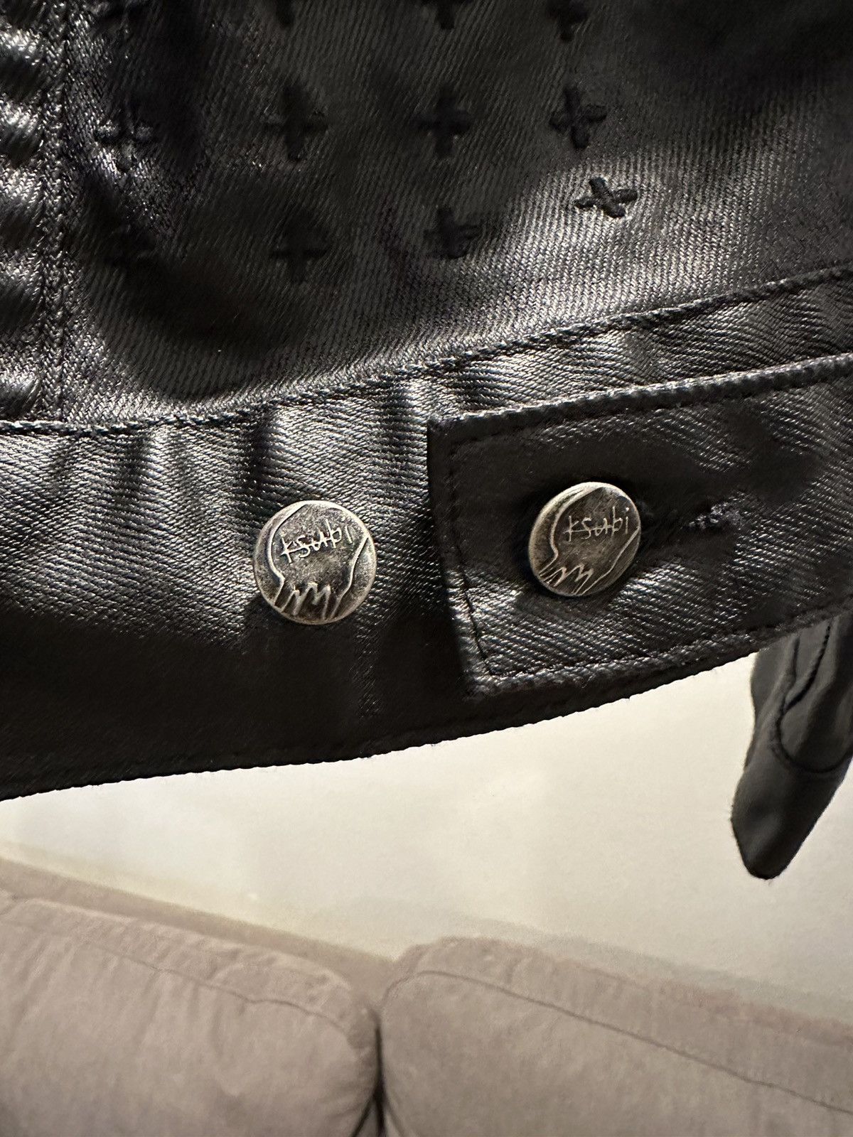 999 Club × Ksubi Ksubi 999 club black waxy jacket Size US L / EU 52-54 / 3 - 6 Thumbnail