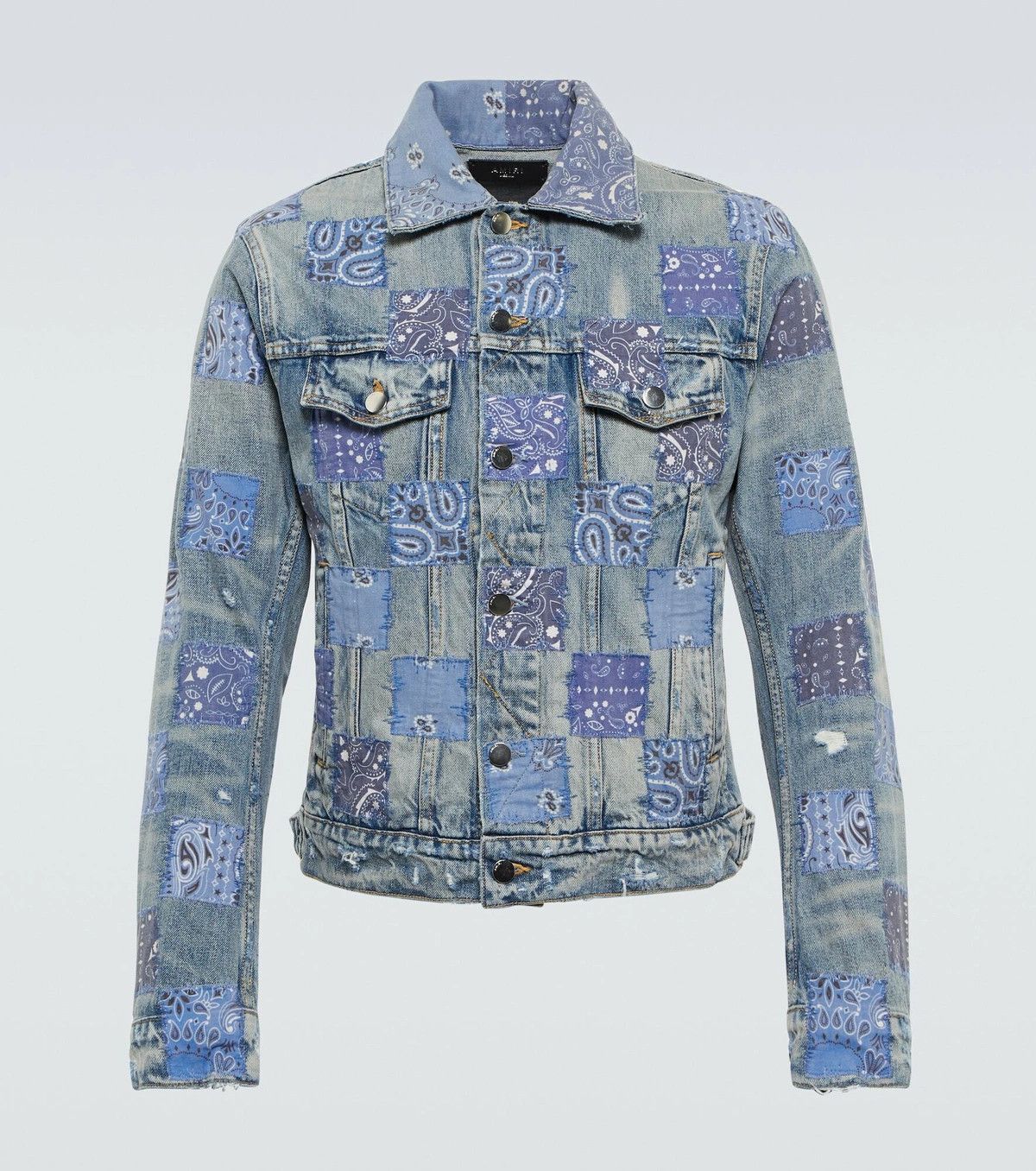 Amiri o1y0525 Denim Jacket in Multicolor Size US M / EU 48-50 / 2 - 1 Thumbnail