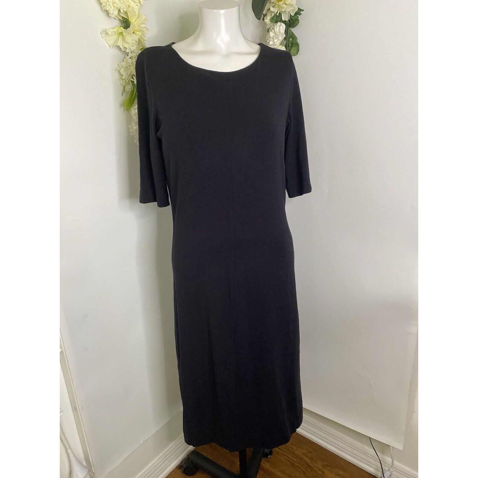 Diane von Furstenberg Diane Von Furstenberg Women Scoop Neck Short Sleeve Midi Dre Size L / US 10 / IT 46 - 1 Thumbnail