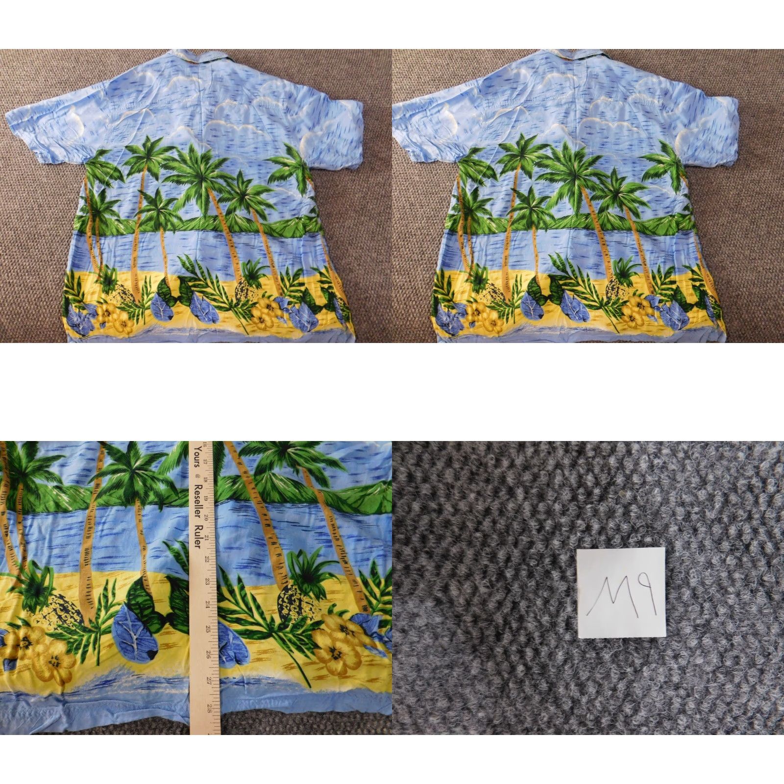 Vintage VINTAGE Thumbs Up Hawaiian Shirt Mens XL Blue Floral Button Up Size US XL / EU 56 / 4 - 8 Thumbnail