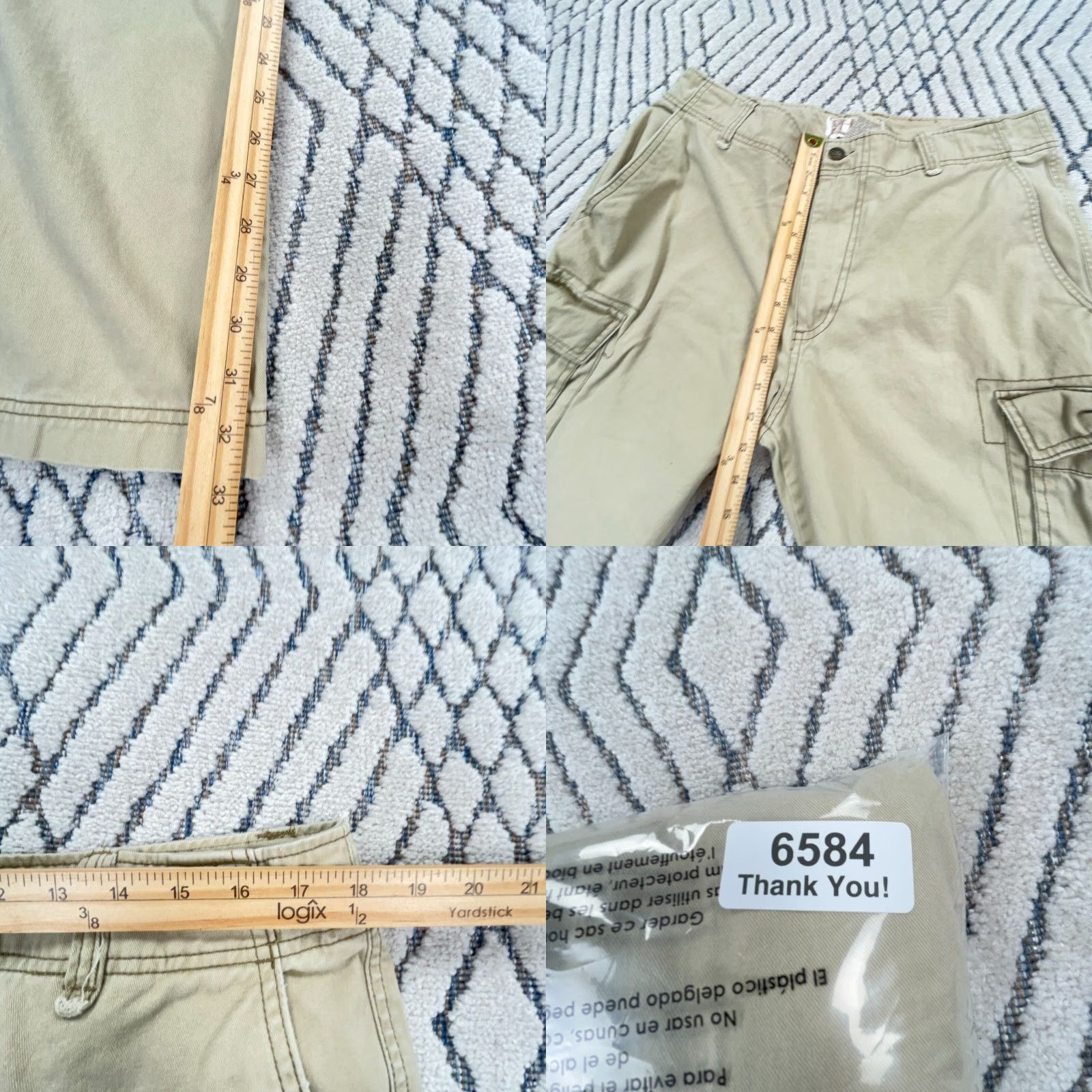 Vintage VINTAGE Trailer Pants Cargo Men 36x34 Tan Beige Canvas 5-Pocket Relaxed Modern 2000s Y2K Baggy Workwear Boots Mens Cargo Pants Size US 36 / EU 52 - 8 Thumbnail