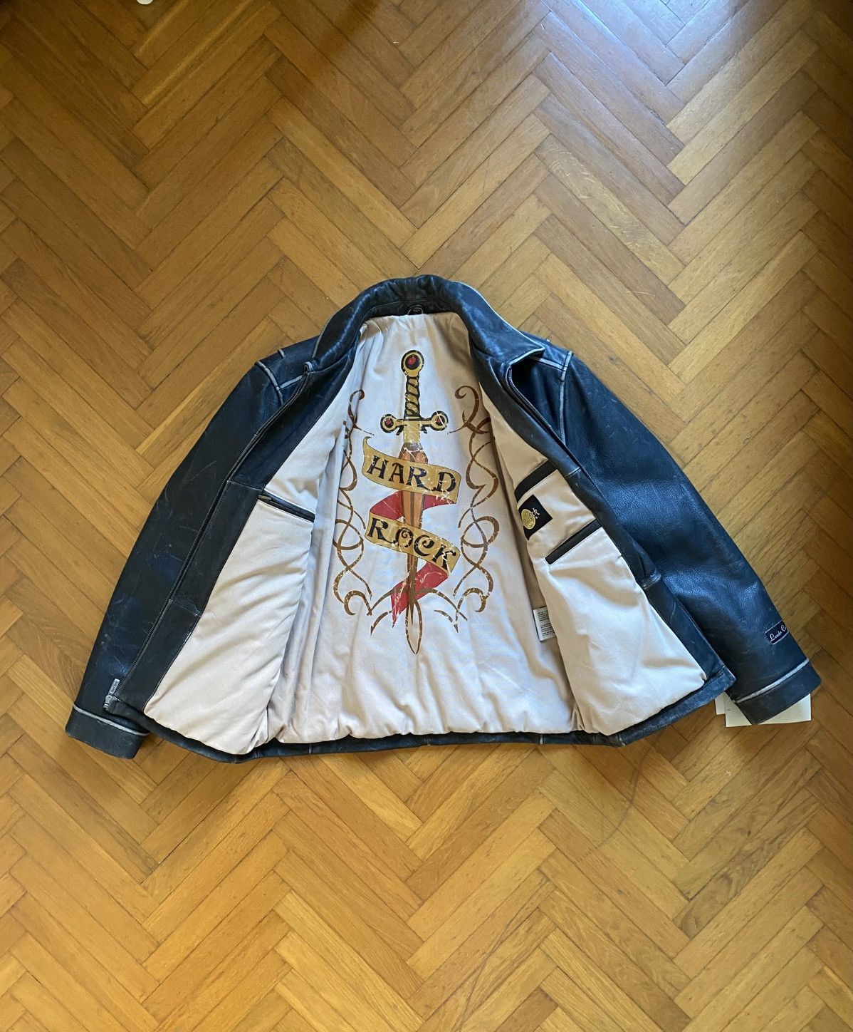Hard Rock Cafe Ultra rare Vintage Leather jacket 90' Size US M / EU 48-50 / 2 - 3 Thumbnail