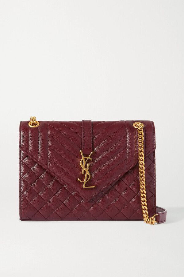 Saint Laurent Paris o1b1hav110425 Size: OS / Envelope Medium Bag in Burgundy Size ONE SIZE - 1 Thumbnail