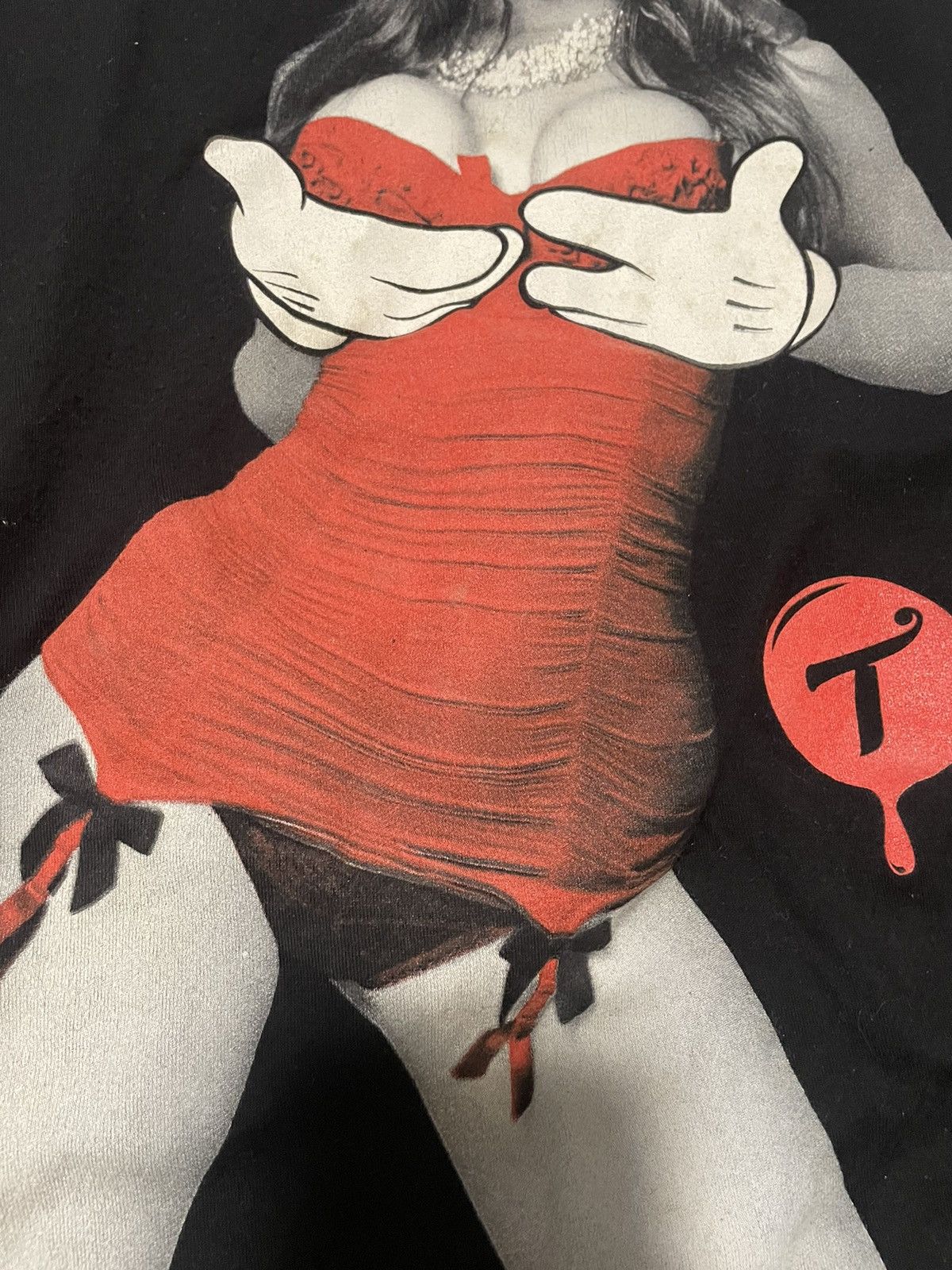 Two In The Shirt Two in the shirt TITS Mickey Mouse hands Tee Size US M / EU 48-50 / 2 - 4 Thumbnail