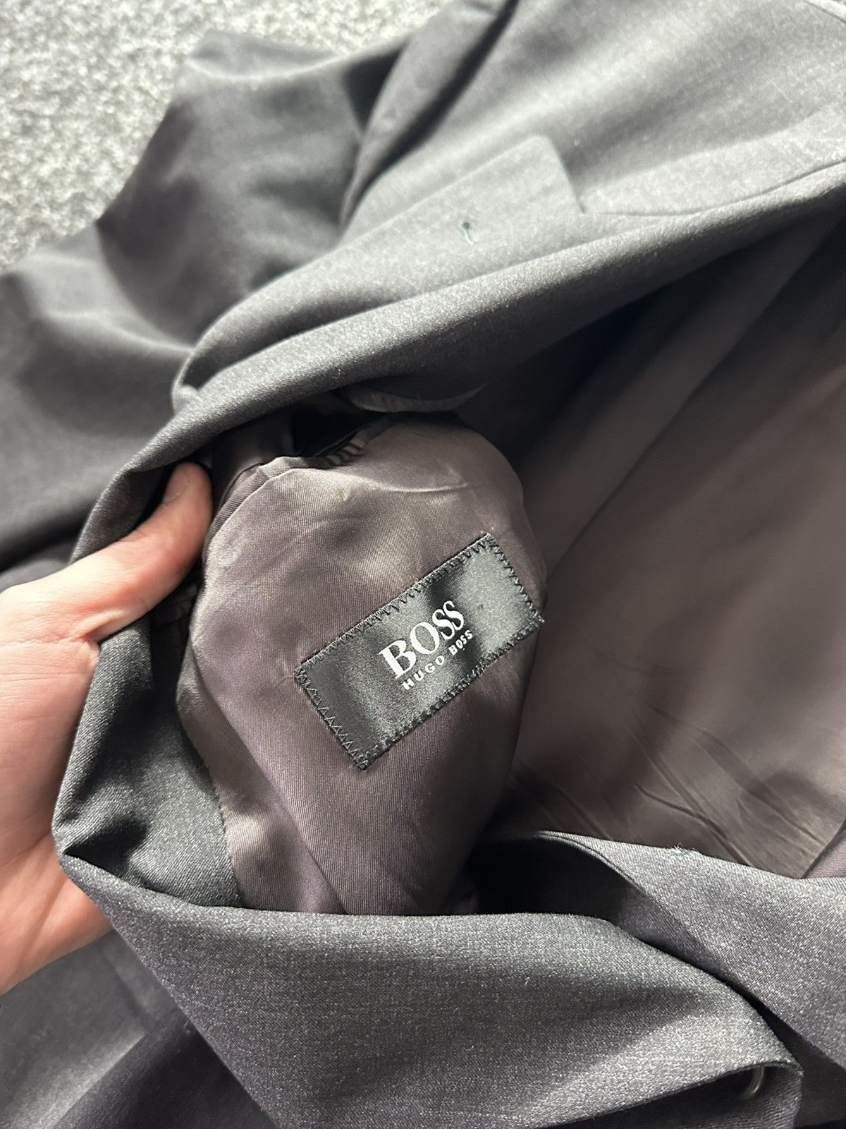 Hugo Boss × Loro Piana × Vintage 🚨 vintage Loro Piana Blazer Hugo Boss Jacket gray 100% lana Size US L / EU 52-54 / 3 - 12 Thumbnail