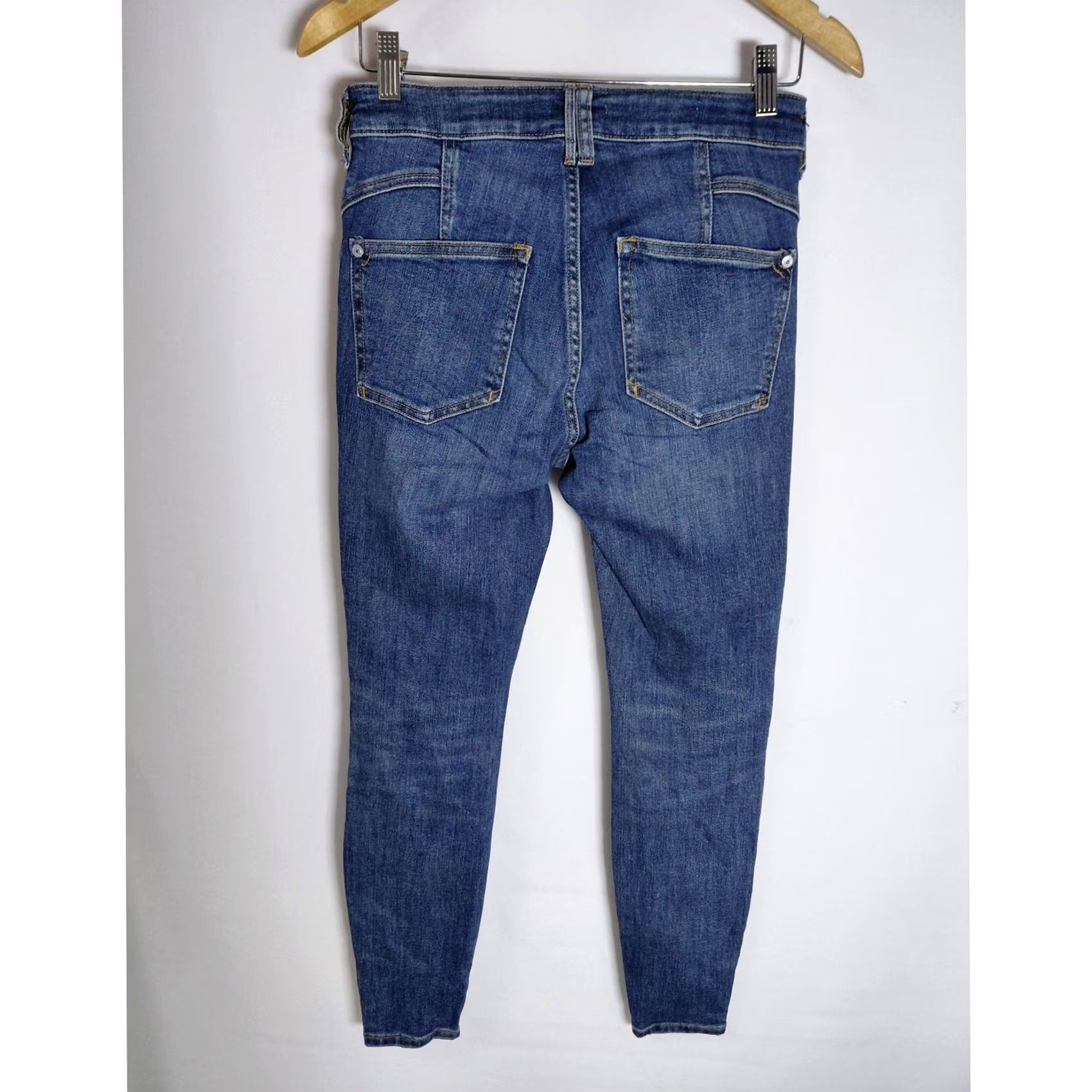 Anthropologie Anthropologie Pilcro Stet High-Rise Skinny Jeans 27 Blue Women Regular Slim Stretch Denim 100% Cotton Size 27" / US 4 / IT 40 - 2 Thumbnail