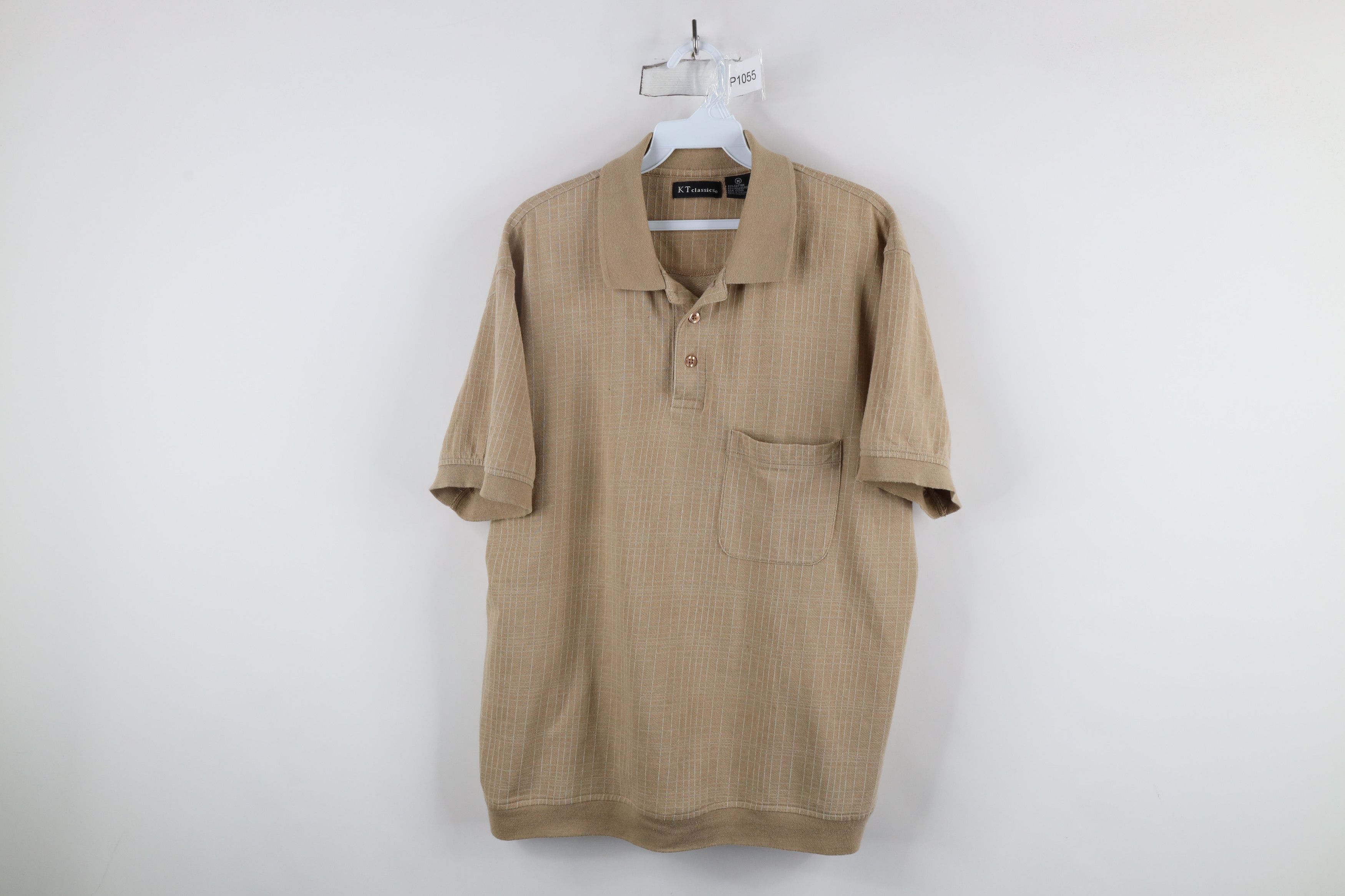 Vintage Vintage 90s Streetwear Checkered Knit Collared Pullover Polo Size US M / EU 48-50 / 2 - 1 Thumbnail