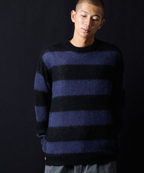 Number (N)ine Number Nine MOHAIR WIDE STRIPED KNIT SWEATER Size 2 Size US M / EU 48-50 / 2 - 2 Thumbnail