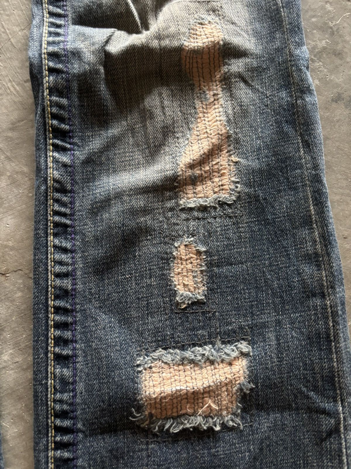 If Six Was Nine VANQUISH flare distressed patchwork rusty mudmax japanese Size US 29 - 11 Thumbnail