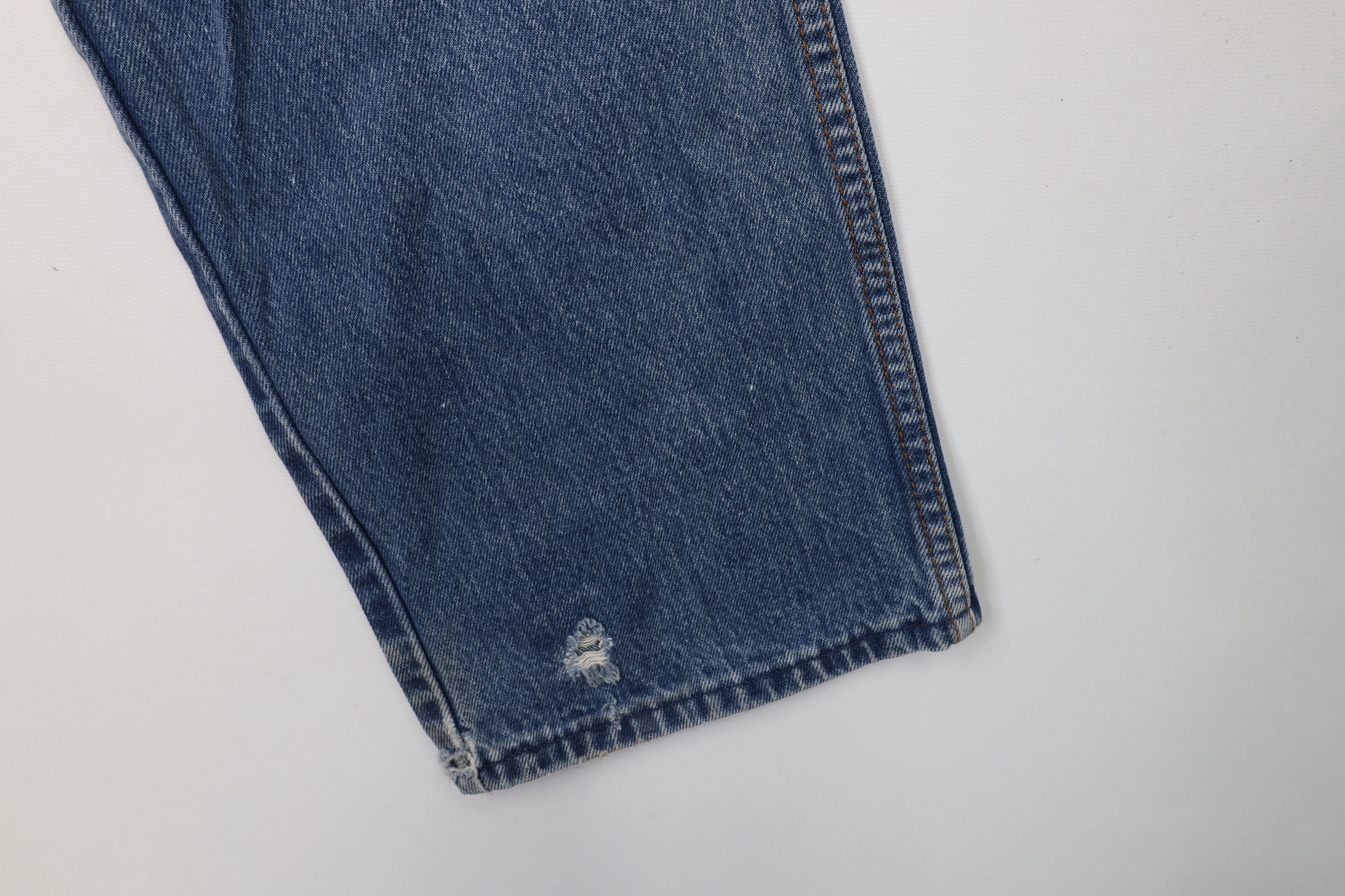 Vintage × Wrangler Vintage 80s 90s Wrangler Straight Leg Denim Jeans Blue USA Size US 34 / EU 50 - 5 Thumbnail
