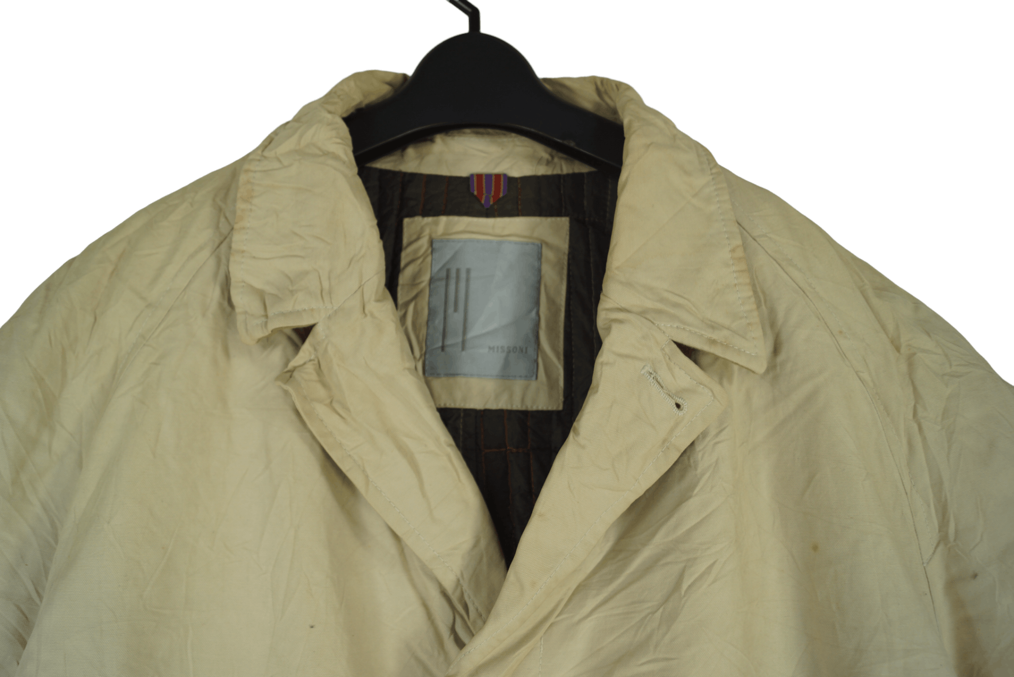 Missoni × Vintage Rare Missoni Long Jacket Bottonup Italian Design Size US XXL / EU 58 / 5 - 2 Thumbnail