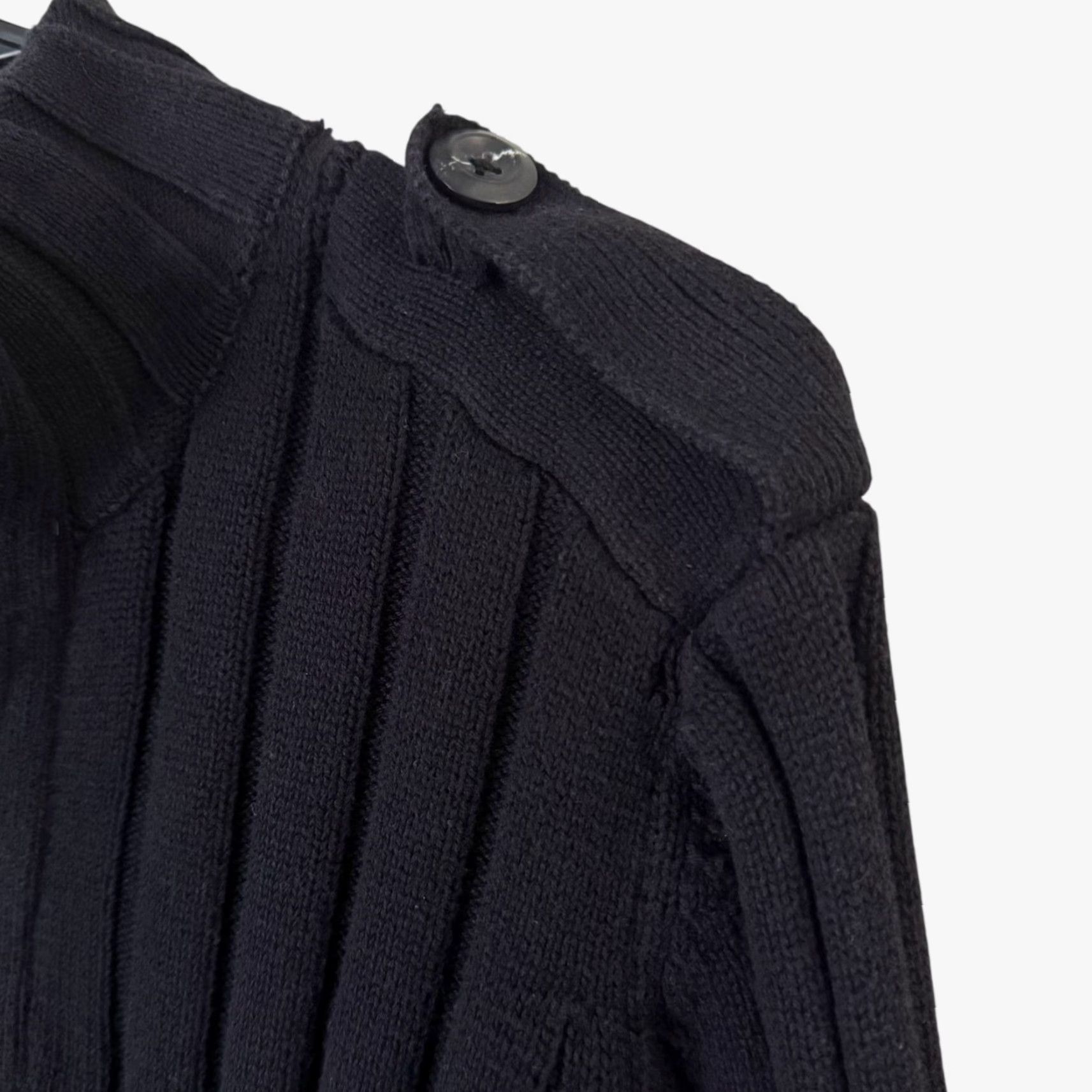 Vintage VINTAGE INC International Concepts Henley Sweater Women's Medium Black Knit Long Sleeve Casual Winter Size M / US 6-8 / IT 42-44 - 7 Thumbnail