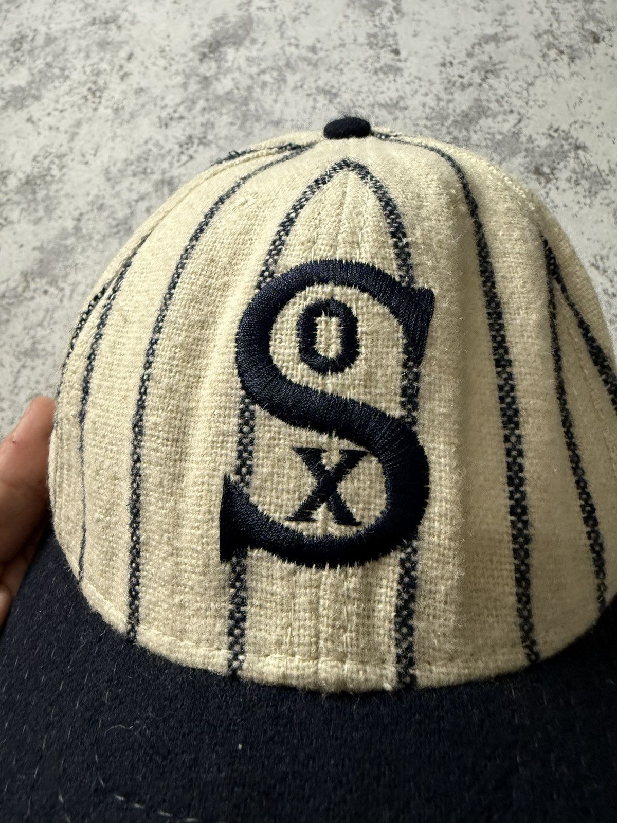 American Needle VTG 90s Chicago White Sox American Needle Fitted Hat Cap USA Size ONE SIZE - 3 Thumbnail