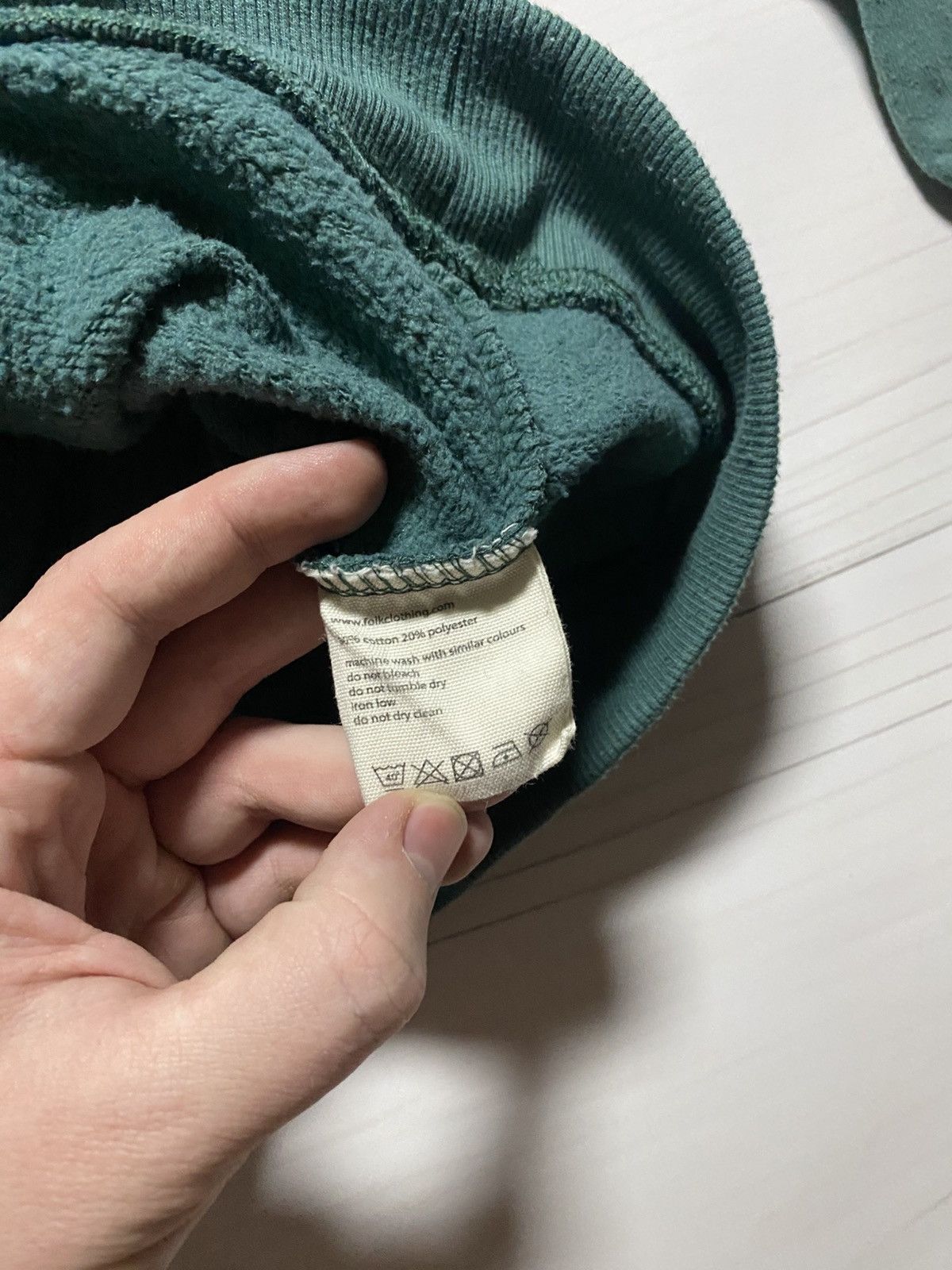 Folk × Vintage Vintage Folk Embroidered logo design box fit y2k hoodie Size US M / EU 48-50 / 2 - 4 Thumbnail