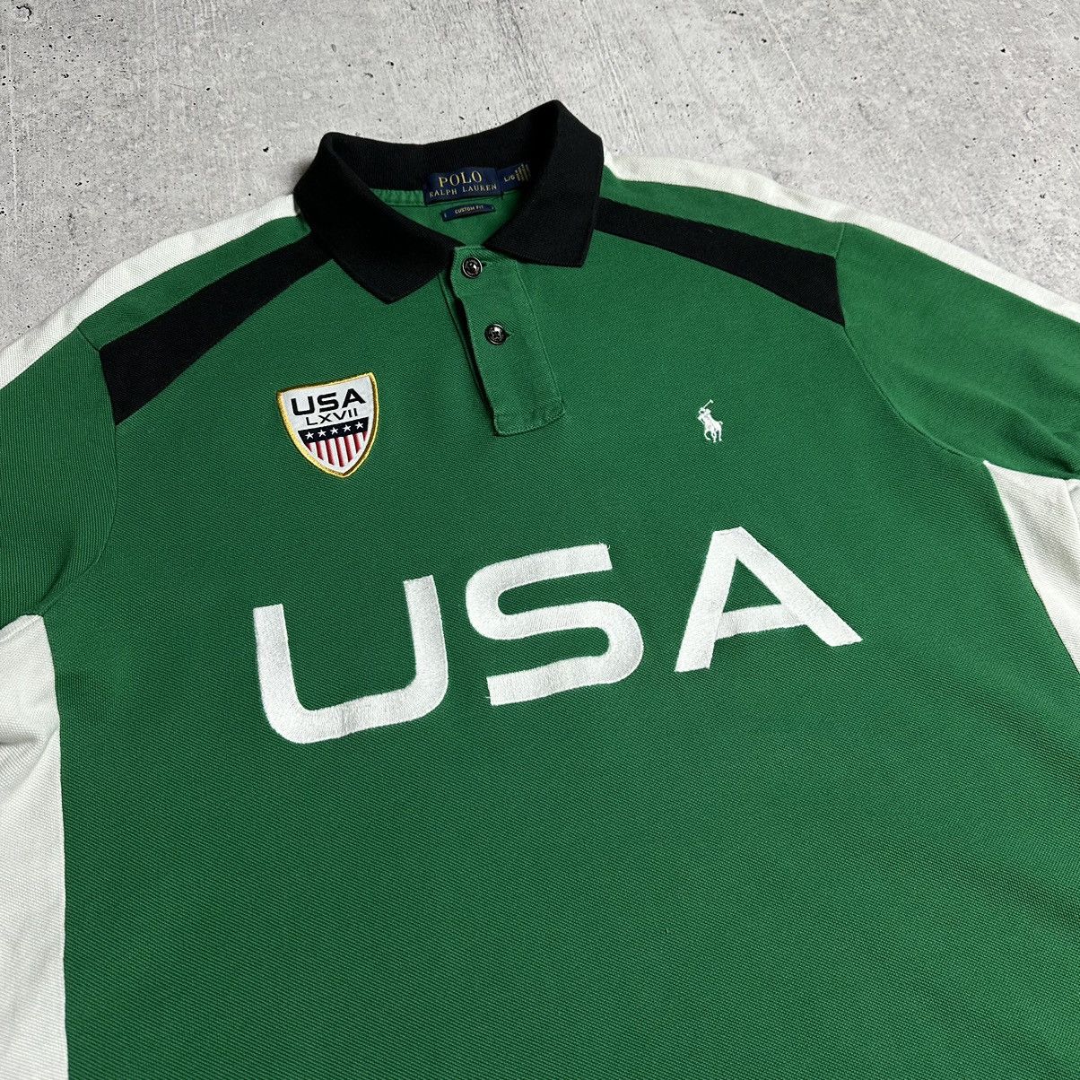 Polo Ralph Lauren × Vintage Vintage Polo Ralph Lauren USA Polo Chief Keef Style Rare Size US L / EU 52-54 / 3 - 3 Thumbnail