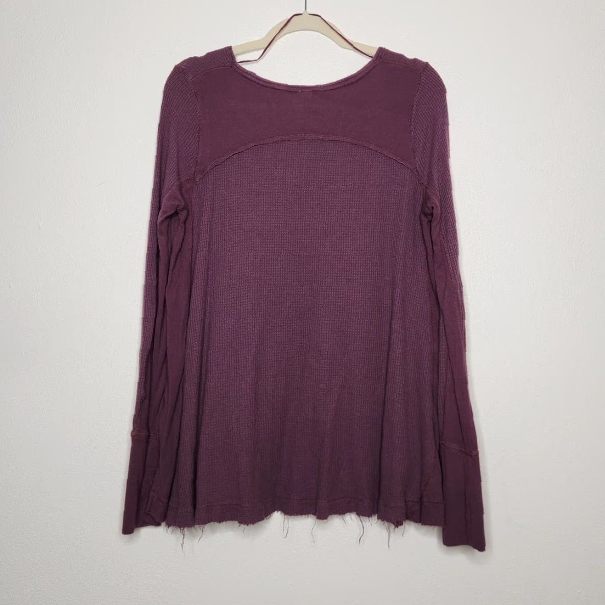 Vintage VINTAGE We the Free Shirt M Purple Long Sleeve Boho Flowy Size M / US 6-8 / IT 42-44 - 5 Thumbnail