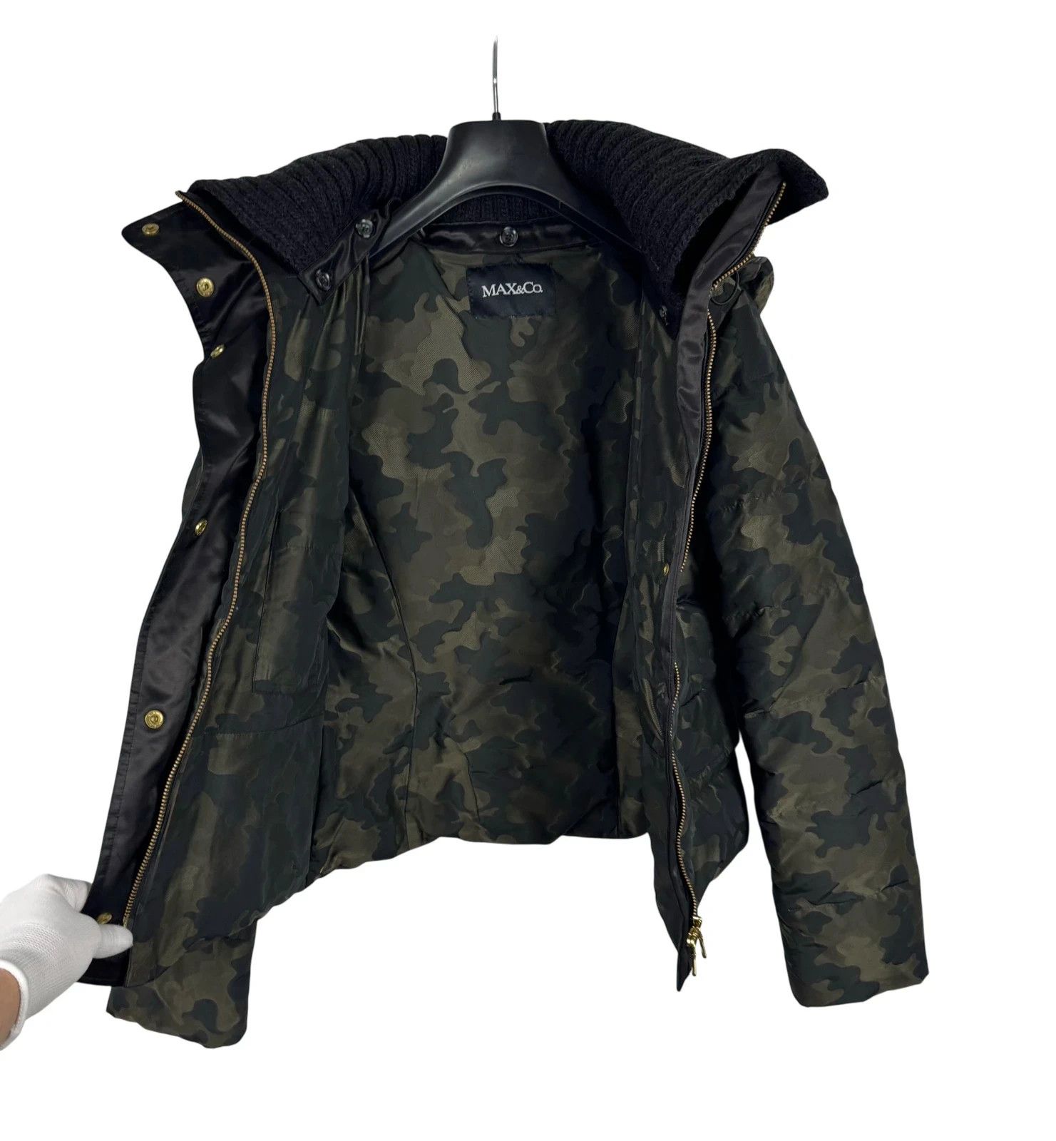 MAX&Co. Max&Co Down Puffer Jacket Camouflage size US2 GB6 Size S / US 4 / IT 40 - 15 Thumbnail