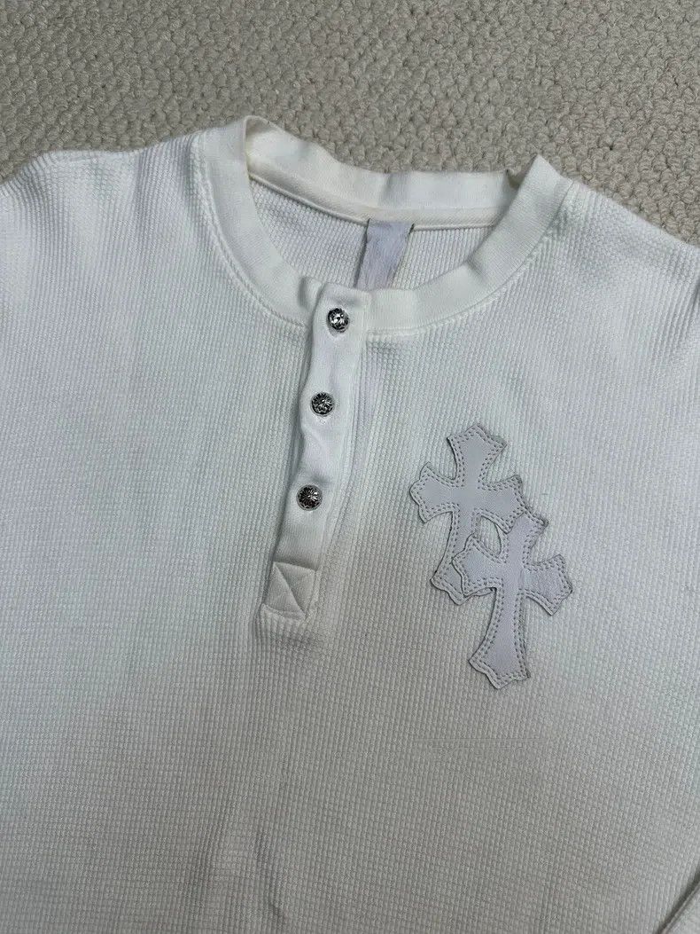 Chrome Hearts CHROME HEARTS Size M White cross skin Waffle Henry collar l Size US M / EU 48-50 / 2 - 2 Thumbnail