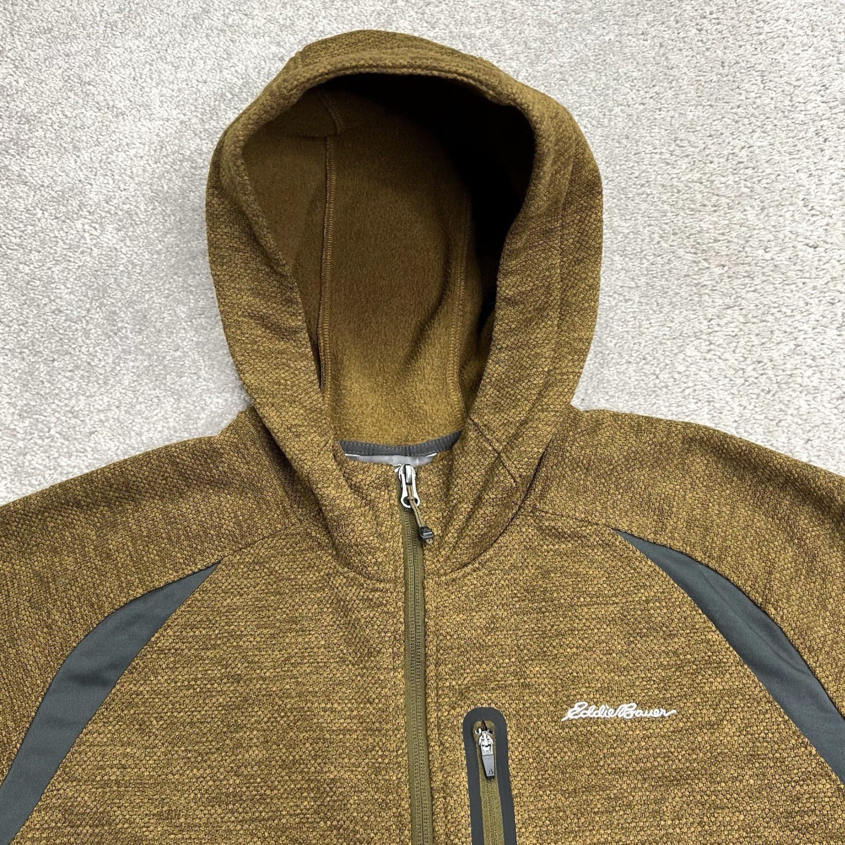 Eddie Bauer Eddie Bauer First Ascent Hoodie Jacket Mens Large Full Zip Pockets Sweatshirt Brown Gray Stretch Size US L / EU 52-54 / 3 - 3 Thumbnail