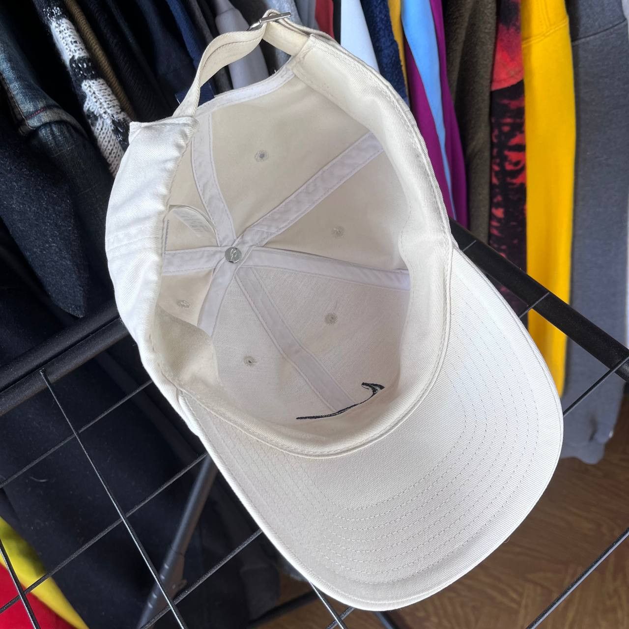 Nike Vintage Nike Faded Distressed Beige Cap Size ONE SIZE - 7 Thumbnail