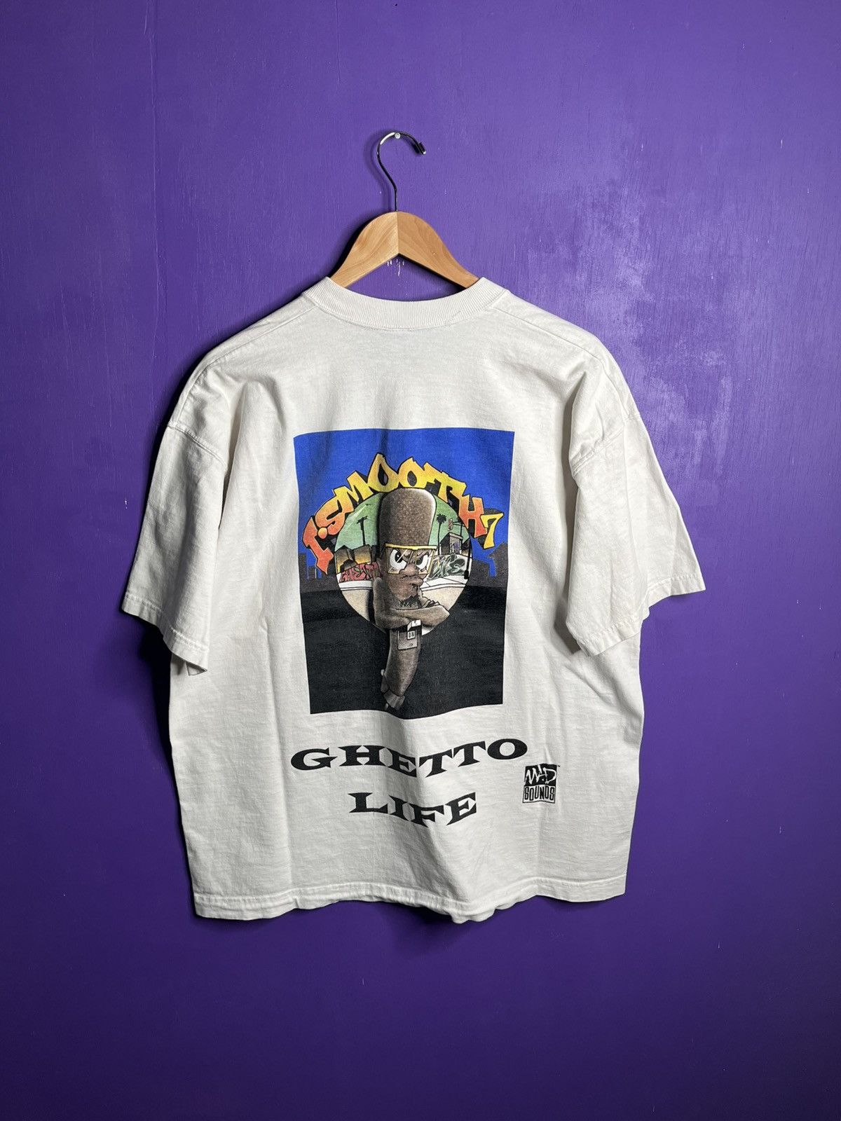 Rap Tees × Vintage Vintage 90s Coolin in da ghetto I smooth t-shirt Size US XL / EU 56 / 4 - 2 Thumbnail
