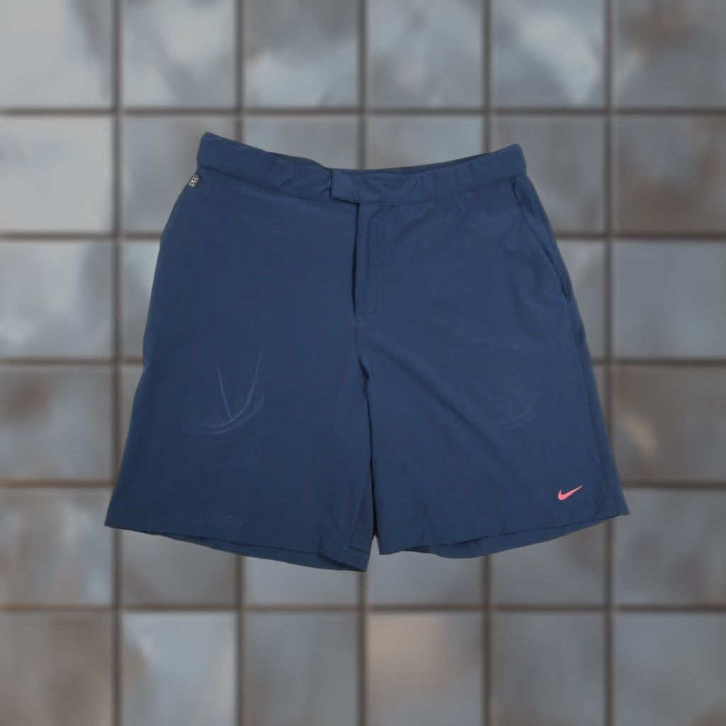 Nike VINTAGE Nike Shorts Mens XL Blue Fit Dry Tennis Adjustable Waist 9" Retro Y2K Size US 36 / EU 52 - 1 Thumbnail