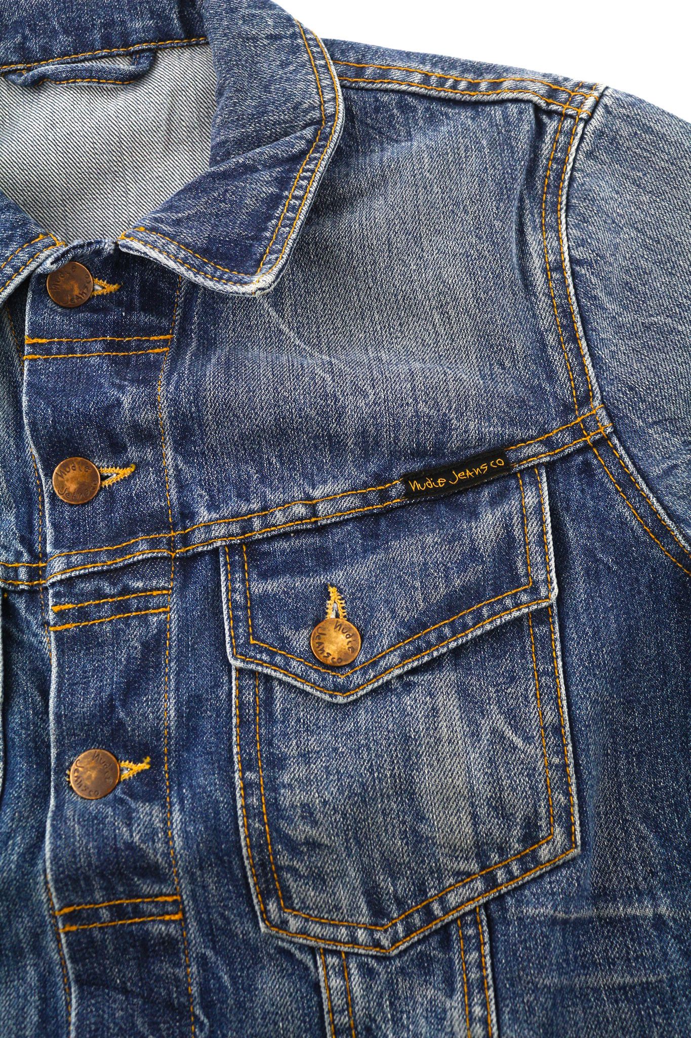 Nudie Jeans TERRY S Light Vintage Washed Blue Jacket 81605 Size US S / EU 44-46 / 1 - 6 Thumbnail