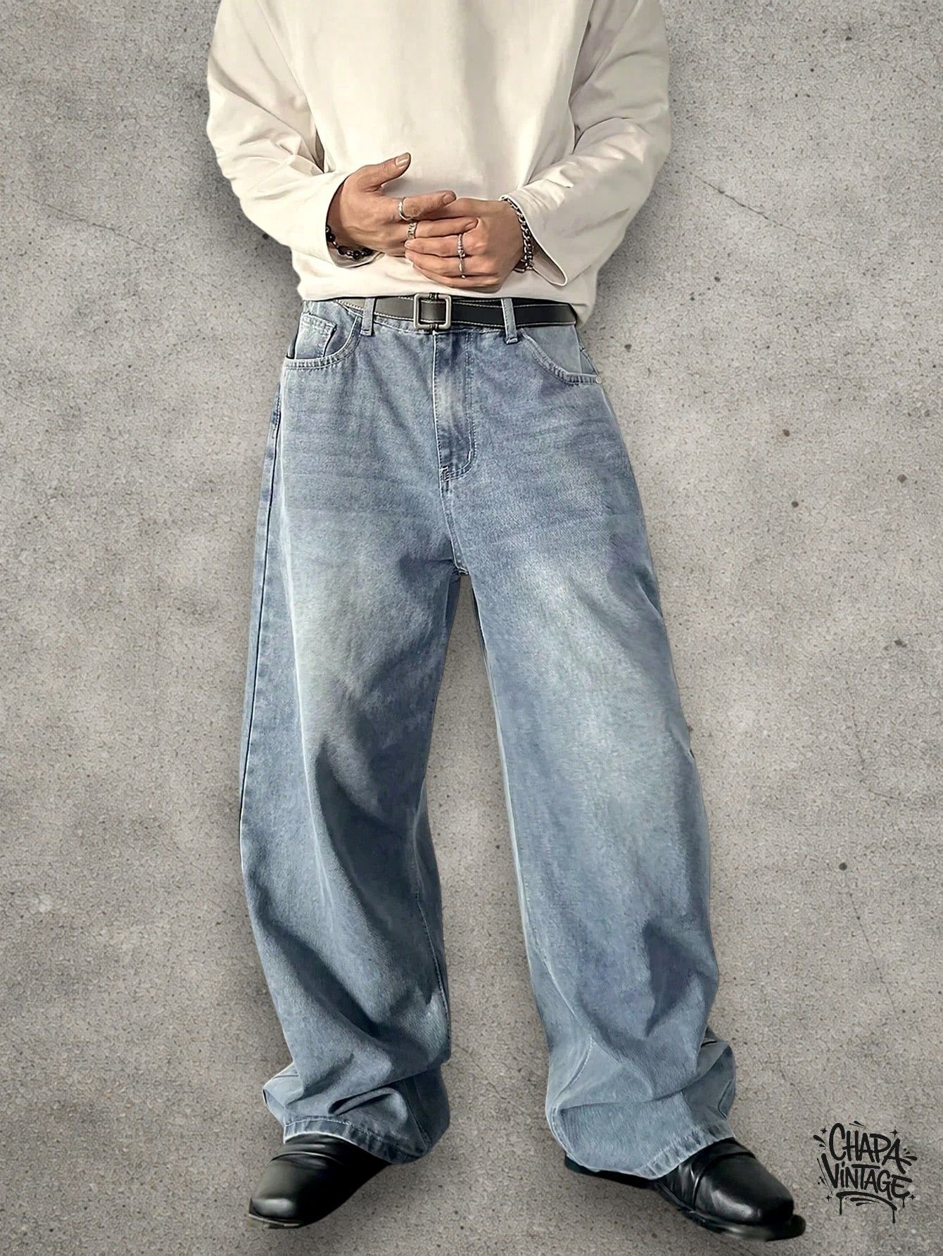 Vintage Washed retro jeans Size US 32 / EU 48 - 3 Thumbnail