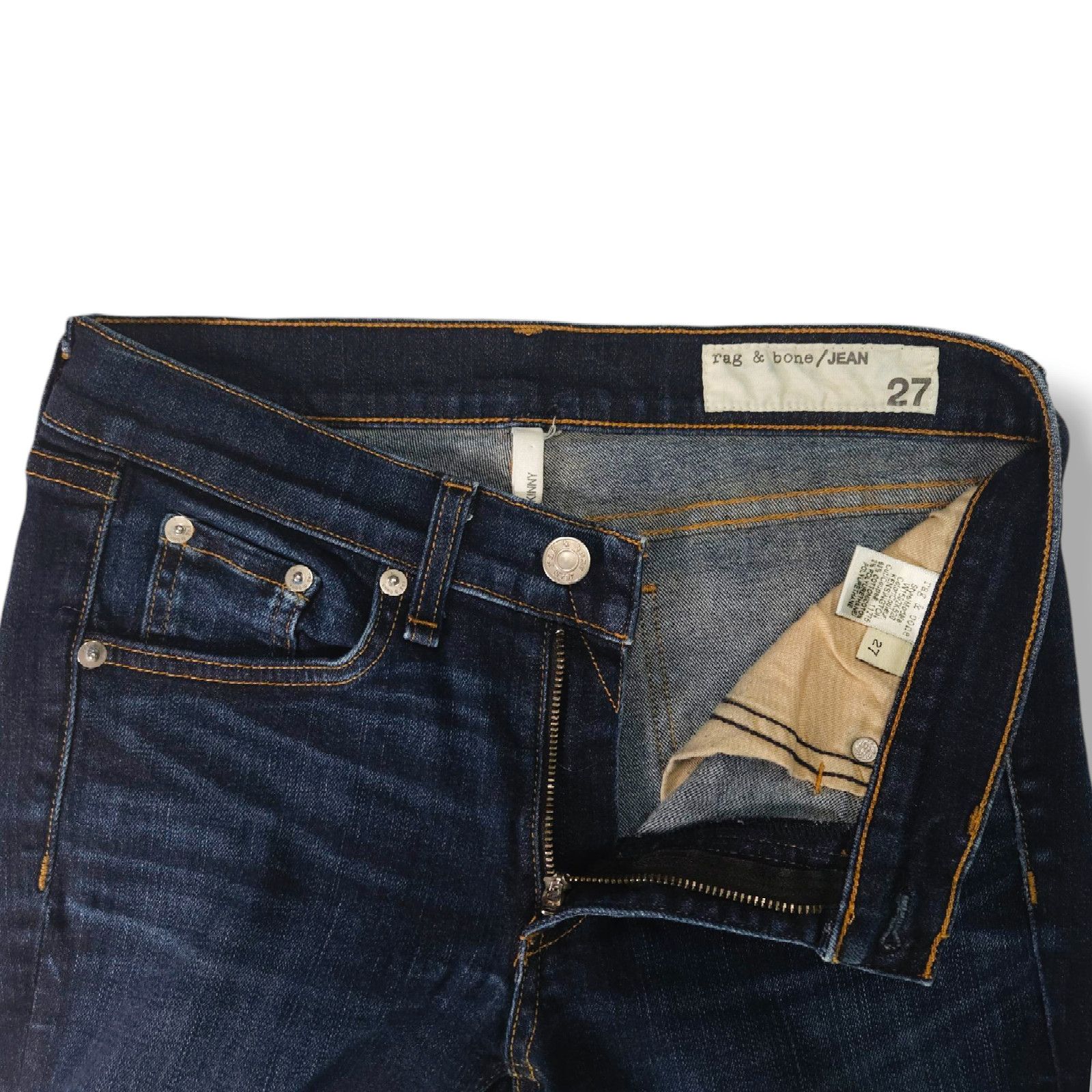 Rag & Bone EUC Rag & Bone Low Rise Denim Ankle Skinny Jeans Sz. 27x26 Size 27" / US 4 / IT 40 - 4 Thumbnail