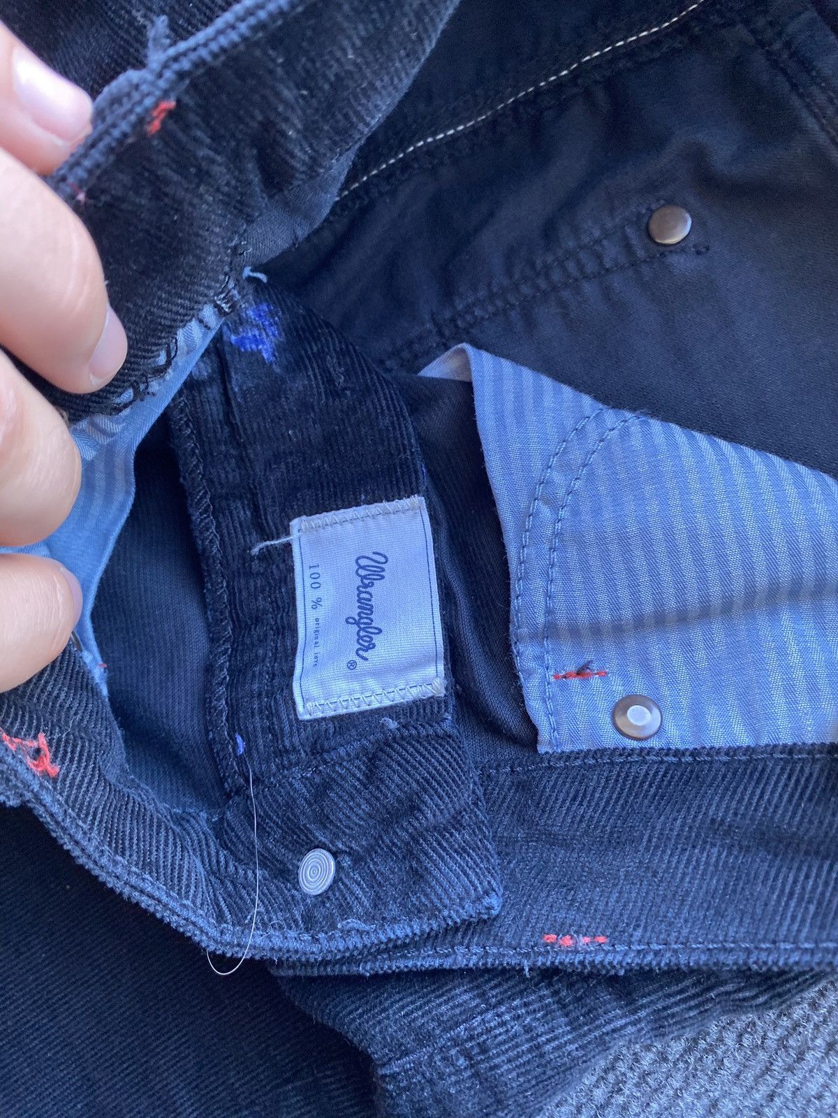 Wrangler 🔥Cowboy Western Vntg Wrangler Flared Corduroy Jeans 26 women Size 26" / US 2 / IT 38 - 6 Thumbnail