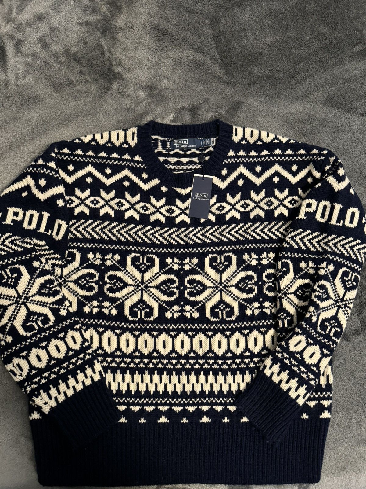 Polo Ralph Lauren Festive polo knit sweater Size US L / EU 52-54 / 3 - 1 Thumbnail