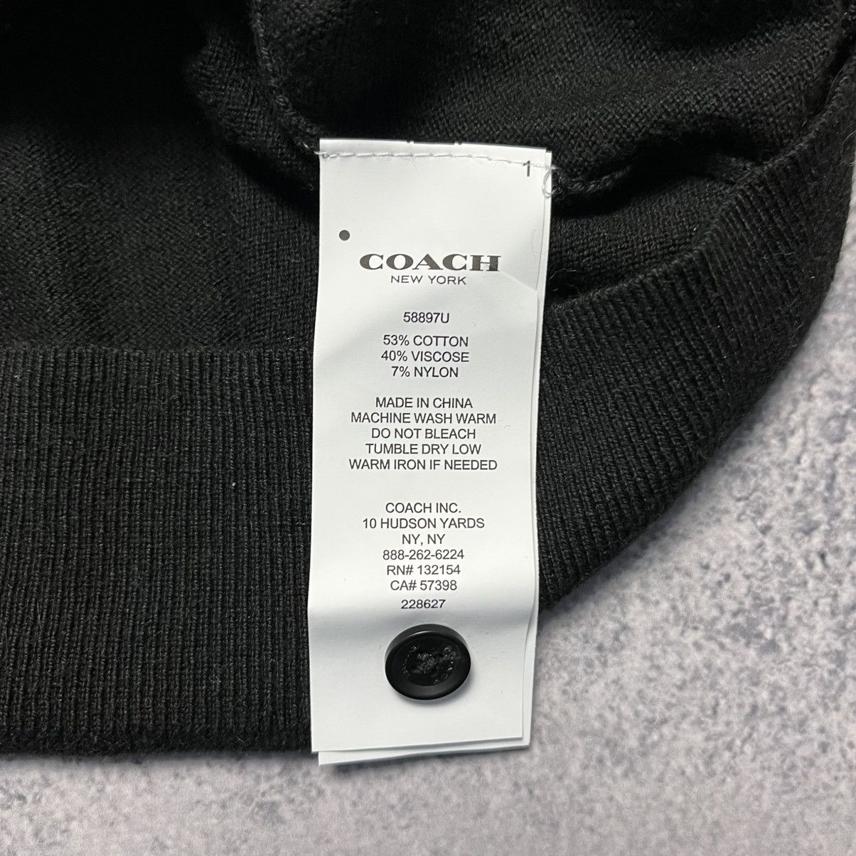Coach Coach Black Cardigan Sweater Luxury Designer Size XS / US 0-2 / IT 36-38 - 6 Thumbnail