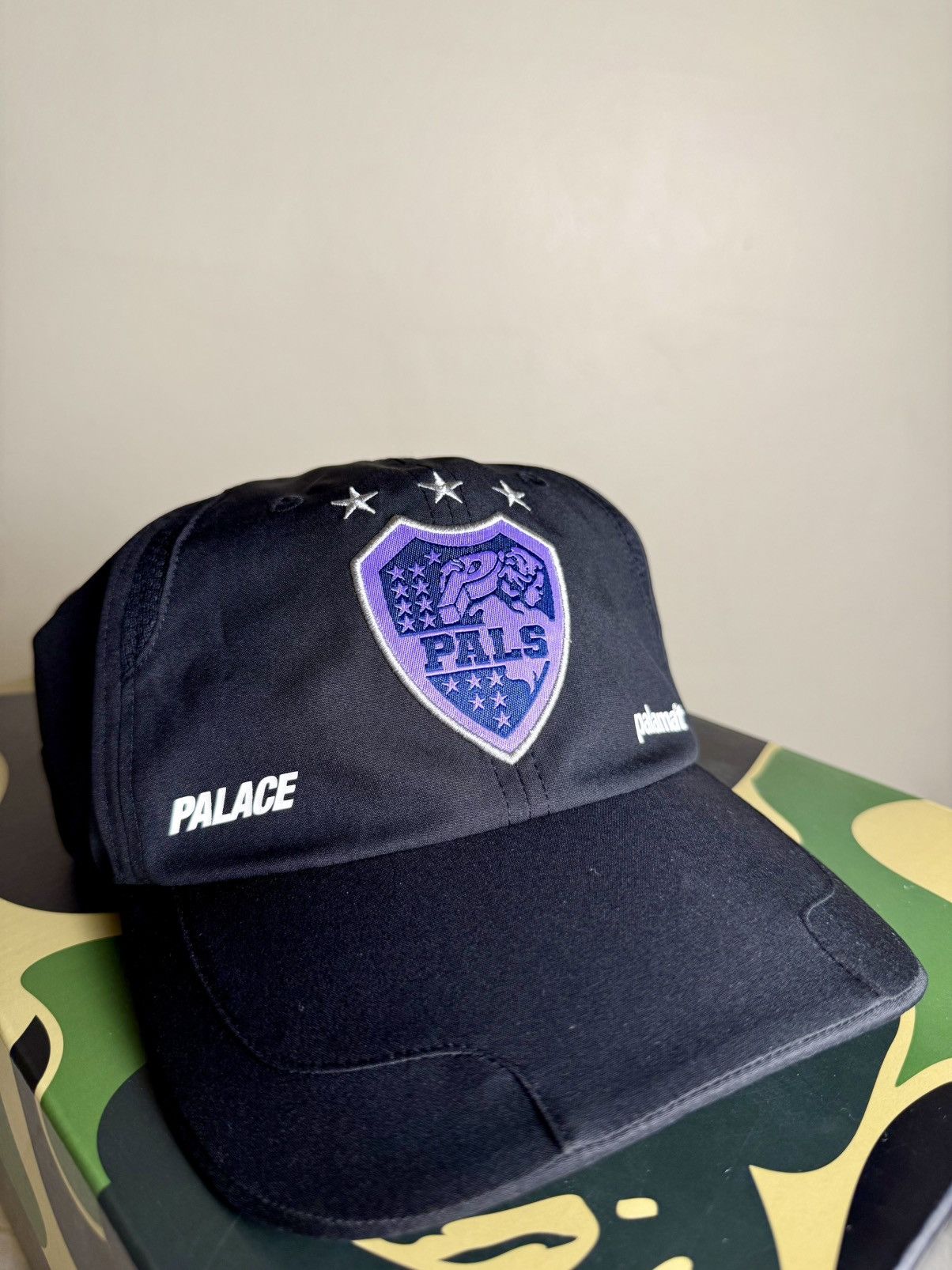 Palace Palace Palamat Shell 6-Panel Black Hat Size ONE SIZE - 4 Thumbnail