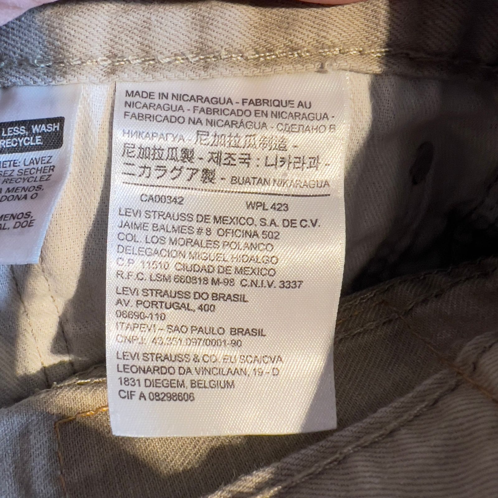 Levi's Levi's 505 Jeans Men 34W x 30L Brown Straight Leg 00505-0718 Size US 34 / EU 50 - 14 Thumbnail