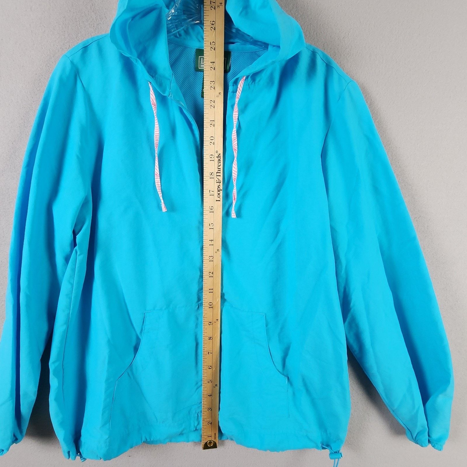 L.L. Bean L.L. Bean Pullover Windbreaker Misses' Medium 1/2 Zip Hooded Size M / US 6-8 / IT 42-44 - 3 Thumbnail