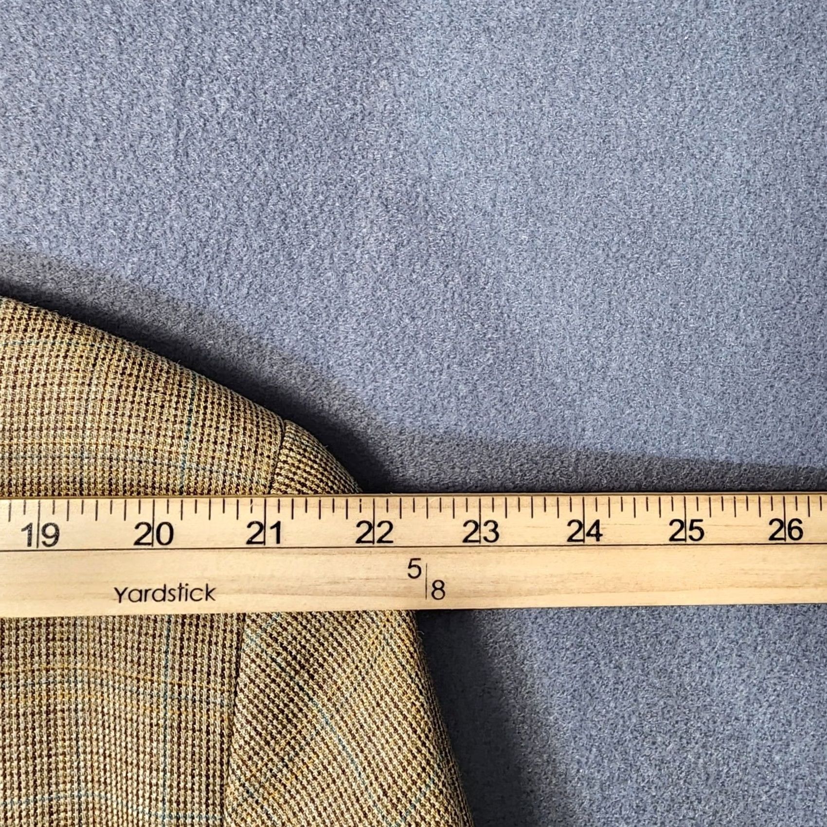 Vintage Ralph Lauren Mens Sport Coat 44L Tan Houndstooth Plaid Silk Wool Notch Lapel Jacket 2 Piece Size US S / EU 44-46 / 1 - 5 Thumbnail
