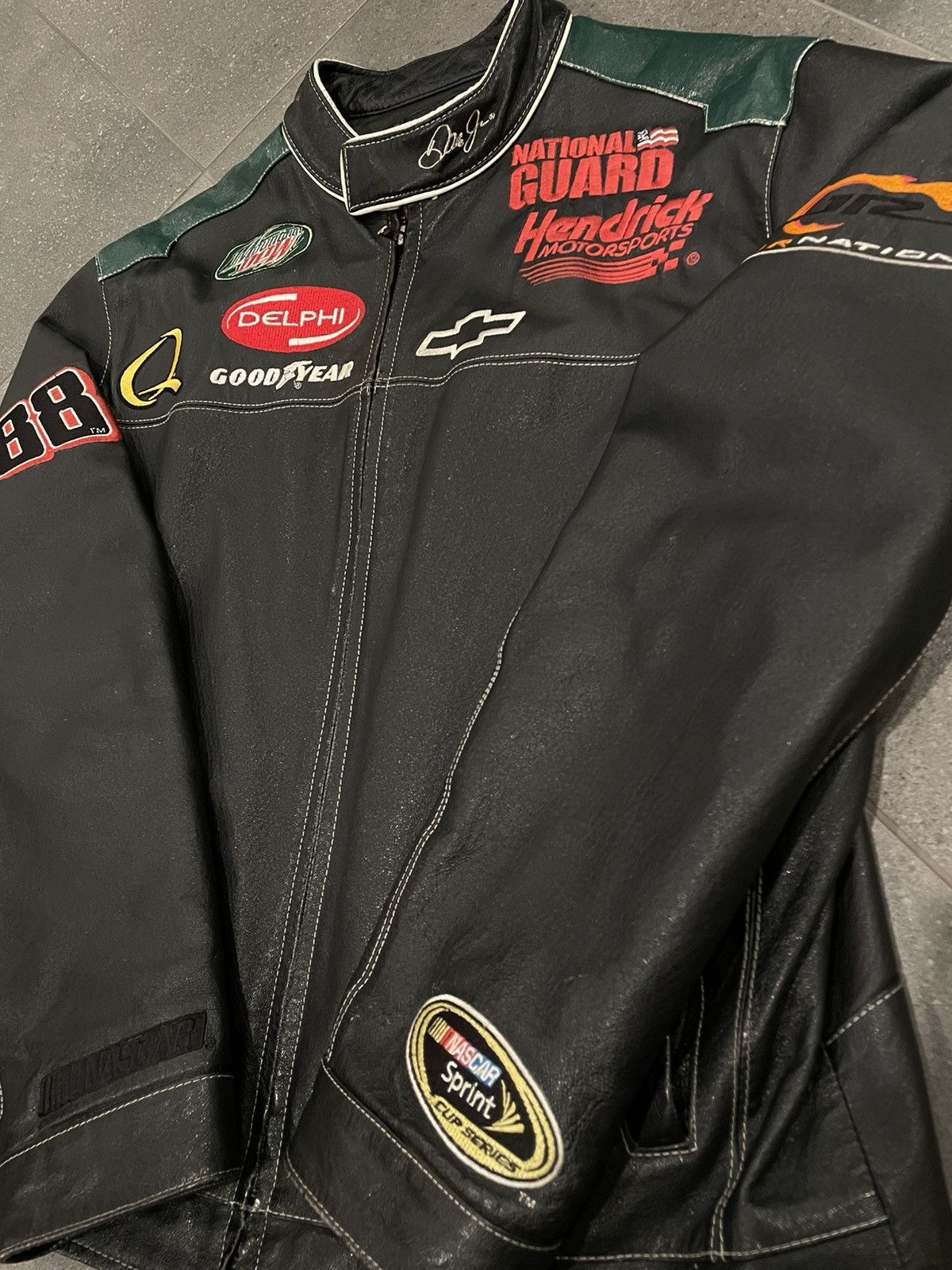 NASCAR Dale Earnhardt jr. leather jacket. Size US M / EU 48-50 / 2 - 3 Thumbnail