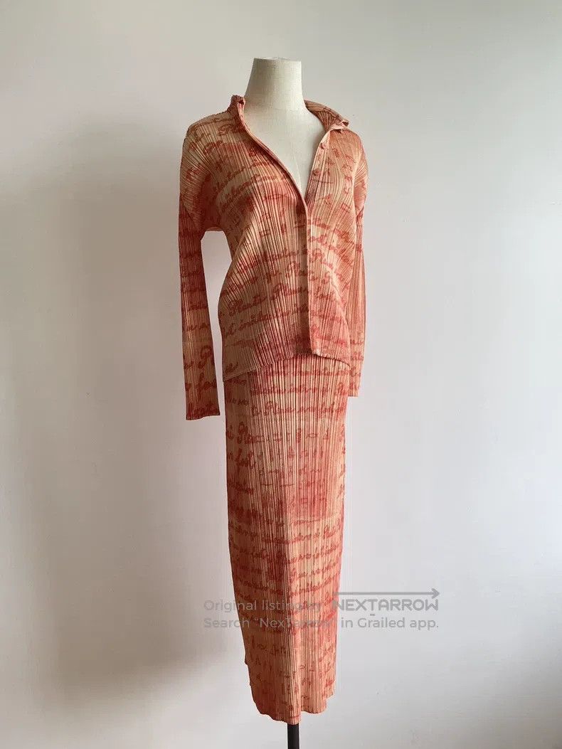 Issey Miyake Issey Miyake Orange Coat Size L / US 10 / IT 46 - 2 Thumbnail