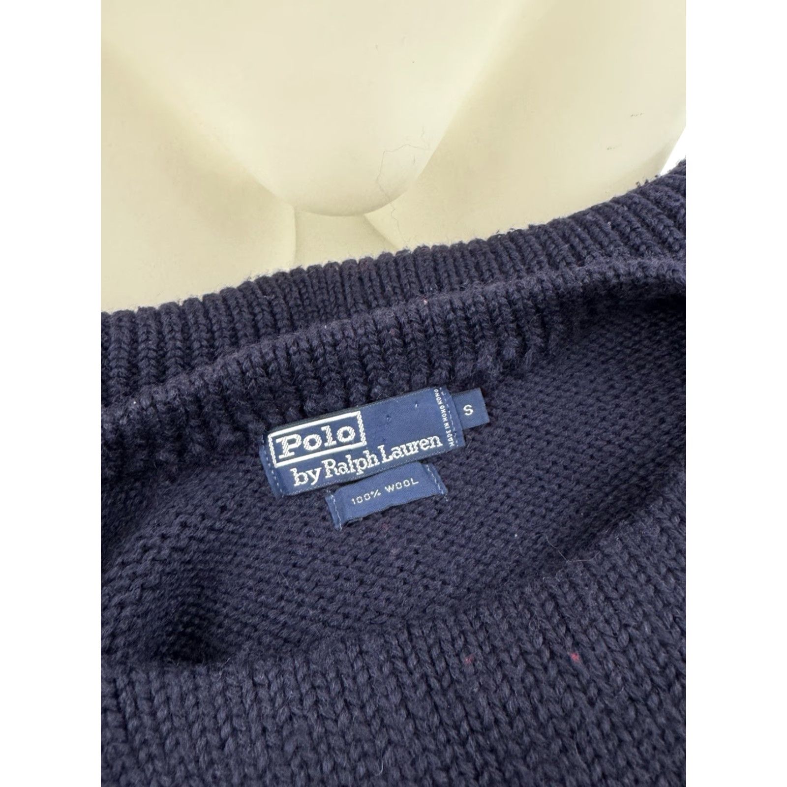 Polo Ralph Lauren POLO RALPH LAUREN Wool Embroidered Pony Oversized S Heavy Duty Knit Sweater Mens Pullover Red Blue Accessories TT Size US S / EU 44-46 / 1 - 4 Thumbnail