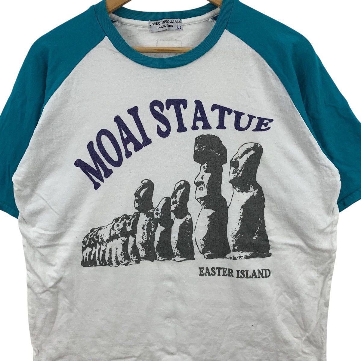 Other UNESCO NGO JAPAN Moai Statue Easter Island Tee Shirt Top Size L / US 10 / IT 46 - 6 Thumbnail