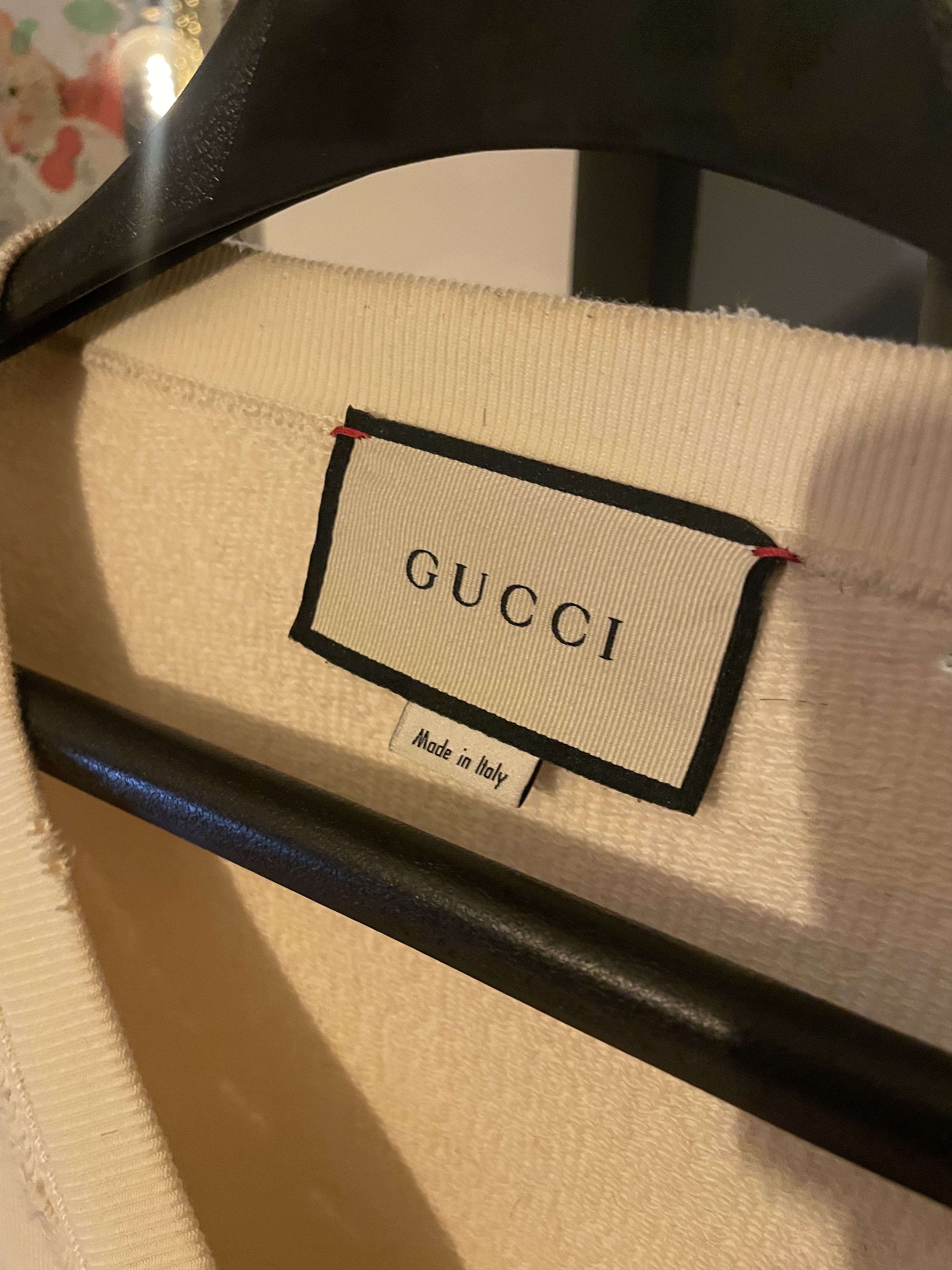 Gucci Gucci x Richard Hell "Impatient" Beige Crewneck Size US L / EU 52-54 / 3 - 3 Thumbnail