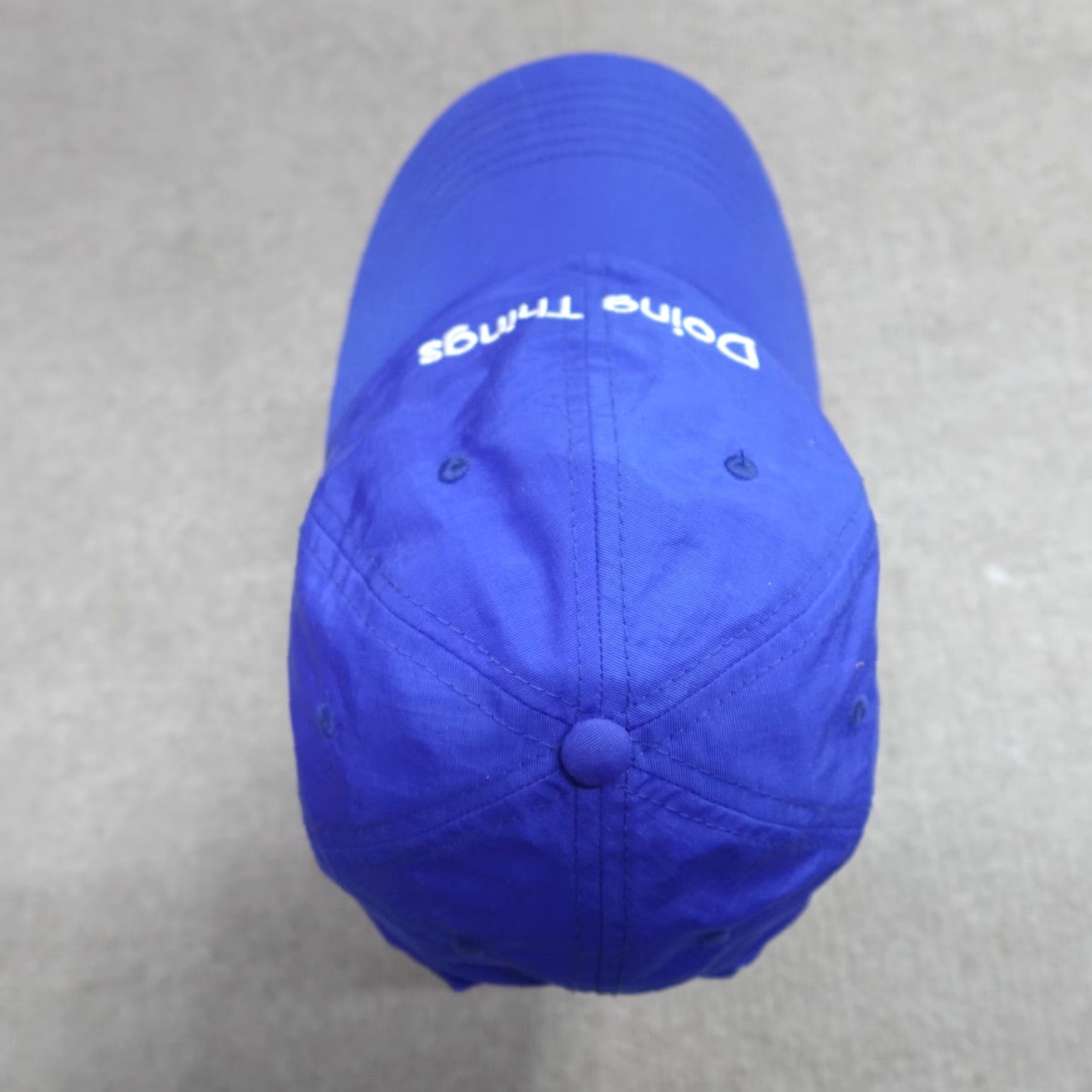 Outdoor Voices Ourdoor Voices Hat Blue Dad Hat Embroidered Doing Things Nylon Baseball Cap Mens Adjustable Size Blue Ourdoor Voices Hat Size ONE SIZE - 3 Thumbnail