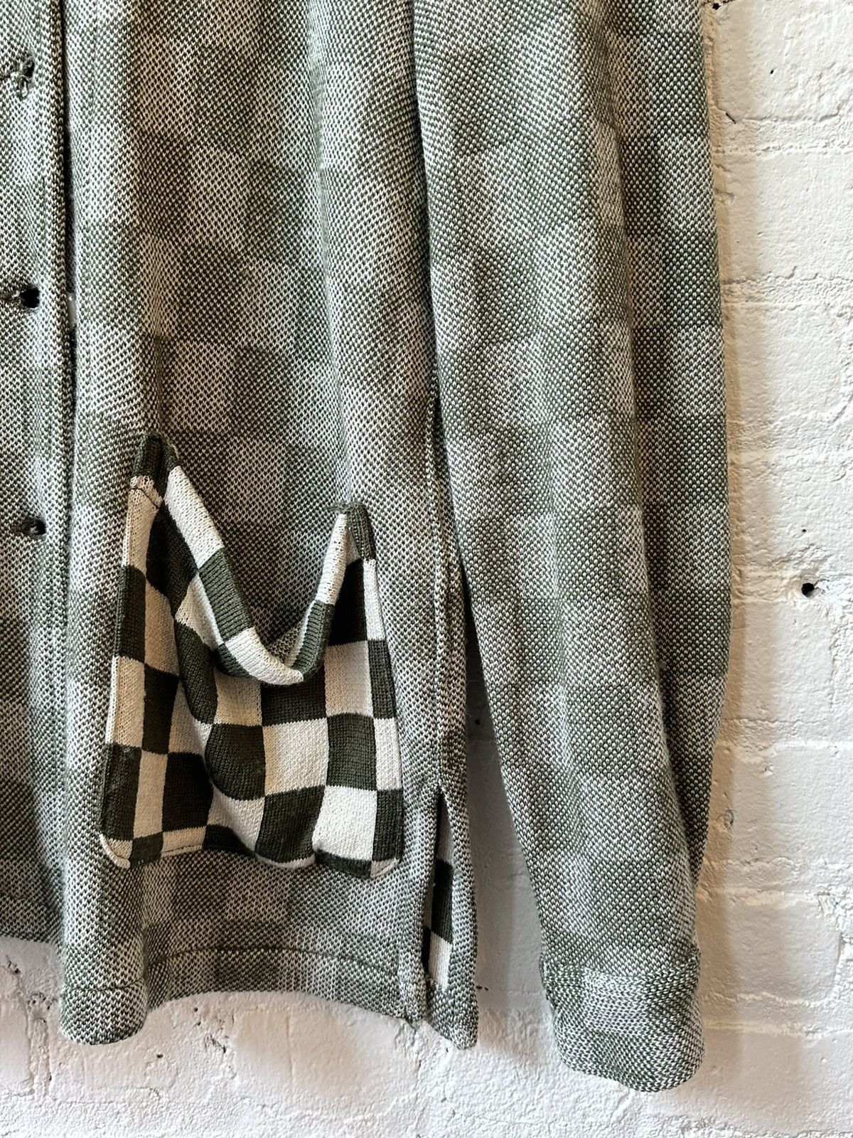 Enfants Riches Deprimes ERD BROWN WOOL CHECKARD CARDIGAN SZ M Size US M / EU 48-50 / 2 - 3 Thumbnail
