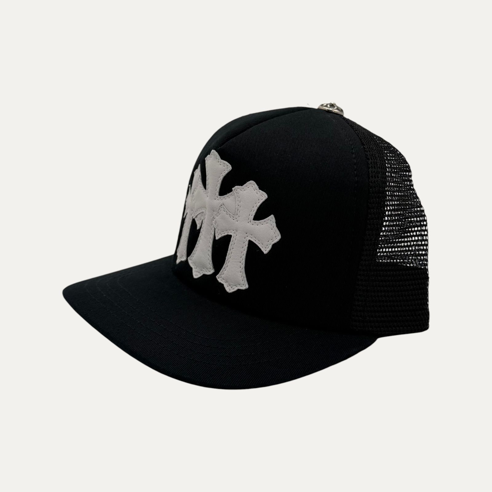 Chrome Hearts Chrome Hearts Triple Cross White Patch Trucker Hat Size ONE SIZE - 2 Thumbnail