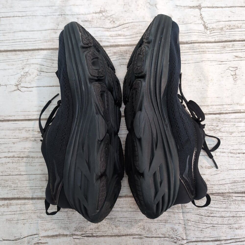 Other HOKA One One Bondi 8 Running Shoes Black Mesh Cushioned – W Size US 10 / EU 43 - 4 Thumbnail