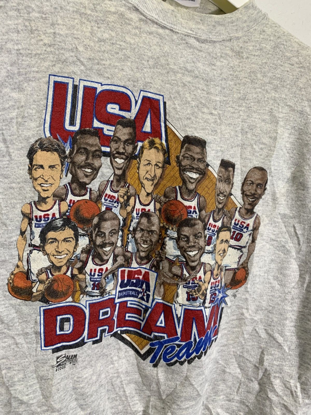 Vintage VINTAGE NBA LEGEND 1992 Usa Dream Team pull over sweathsirt Size US L / EU 52-54 / 3 - 5 Thumbnail