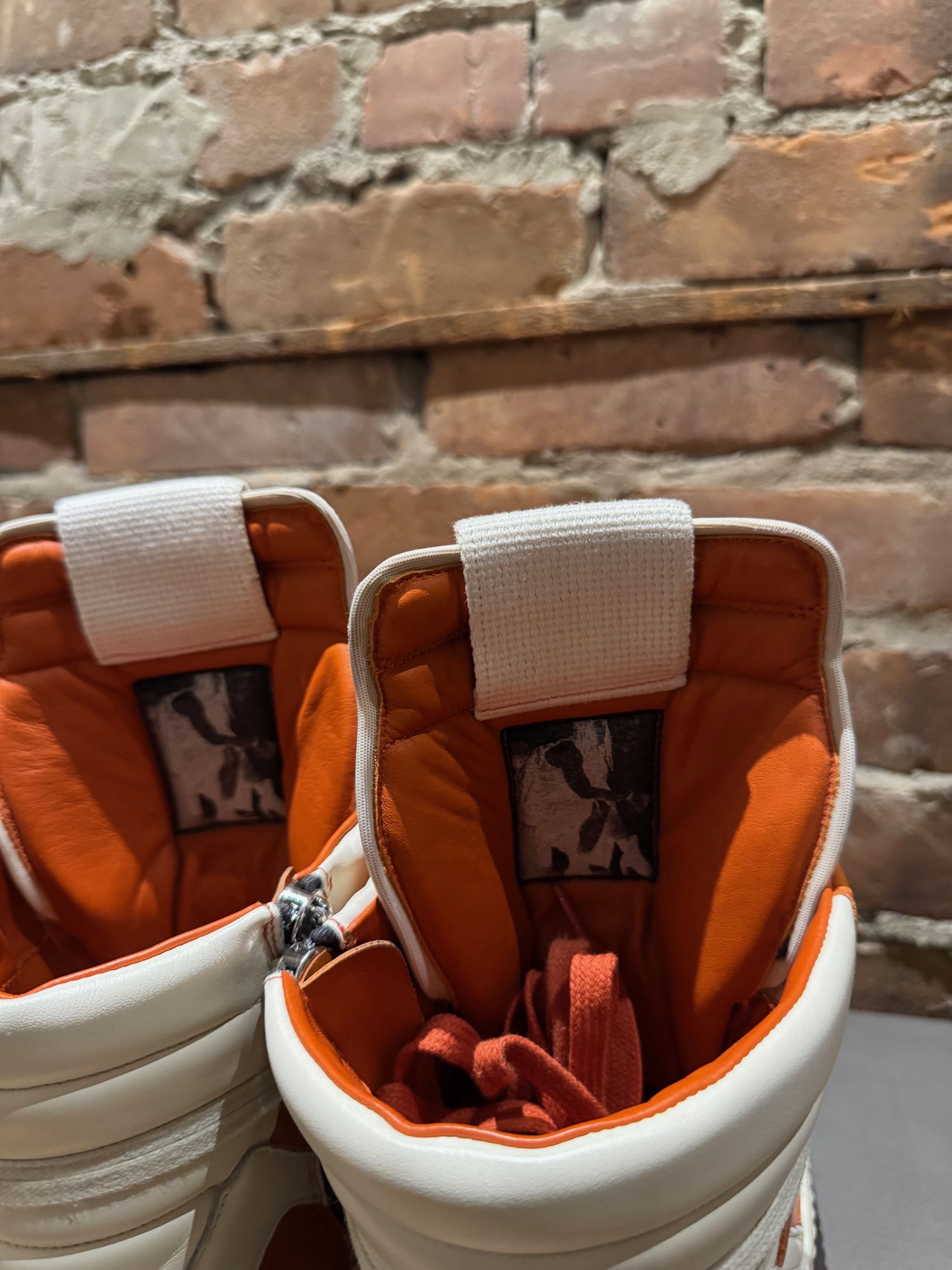Rick Owens Rick Owens Mainline Geobasket — Orange/Milk — Size EU 42 Size US 9 / EU 42 - 6 Thumbnail