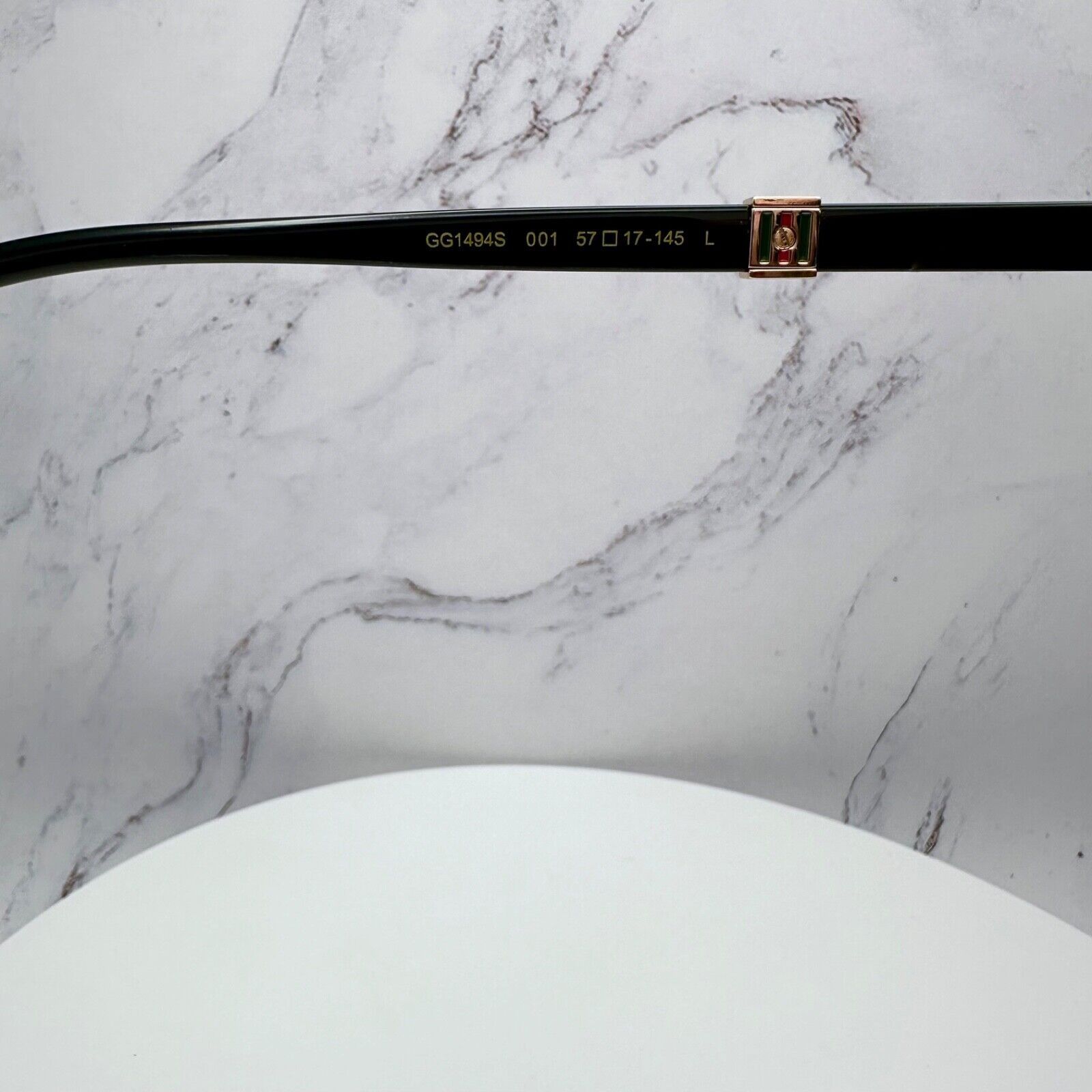 Gucci New Gucci Sunglasses Black Aviator Red Green Gold Logo Size ONE SIZE - 7 Thumbnail